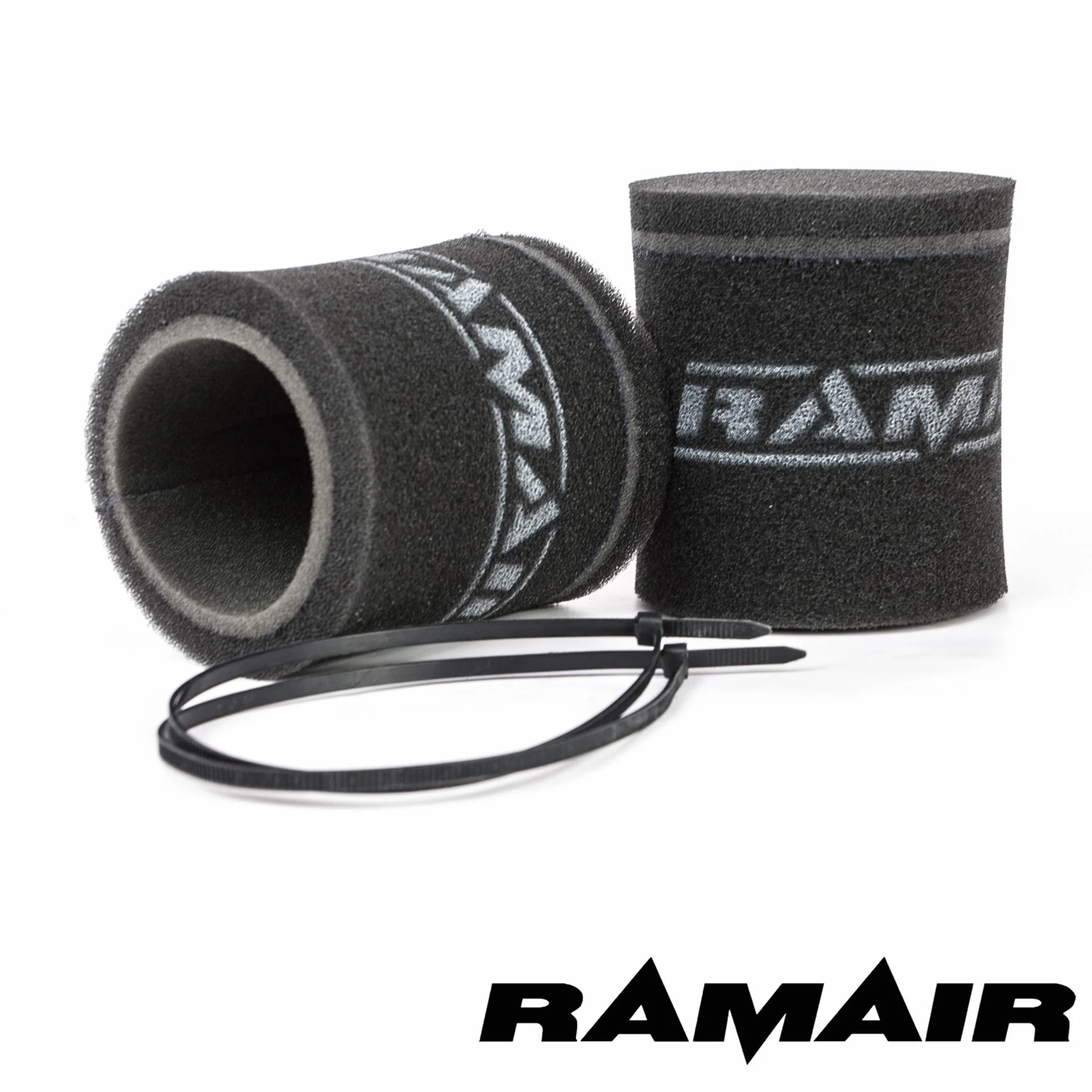 Ramair 2x Single Inlet Motorcycle Carb Sock Foam Air Filter 102mm