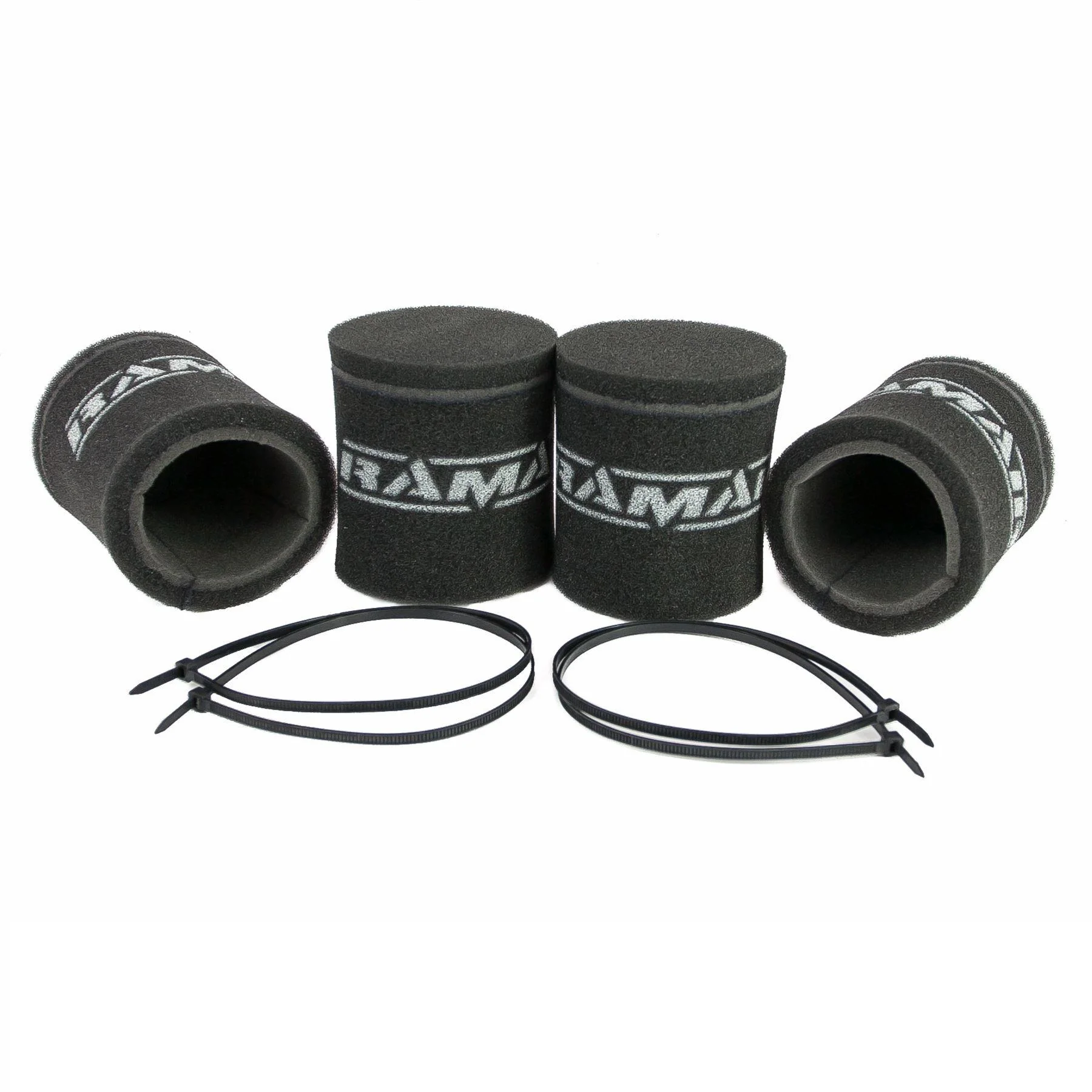 Ramair 4x Single Inlet Motorcycle Carb Sock Foam Air Filter 102mm