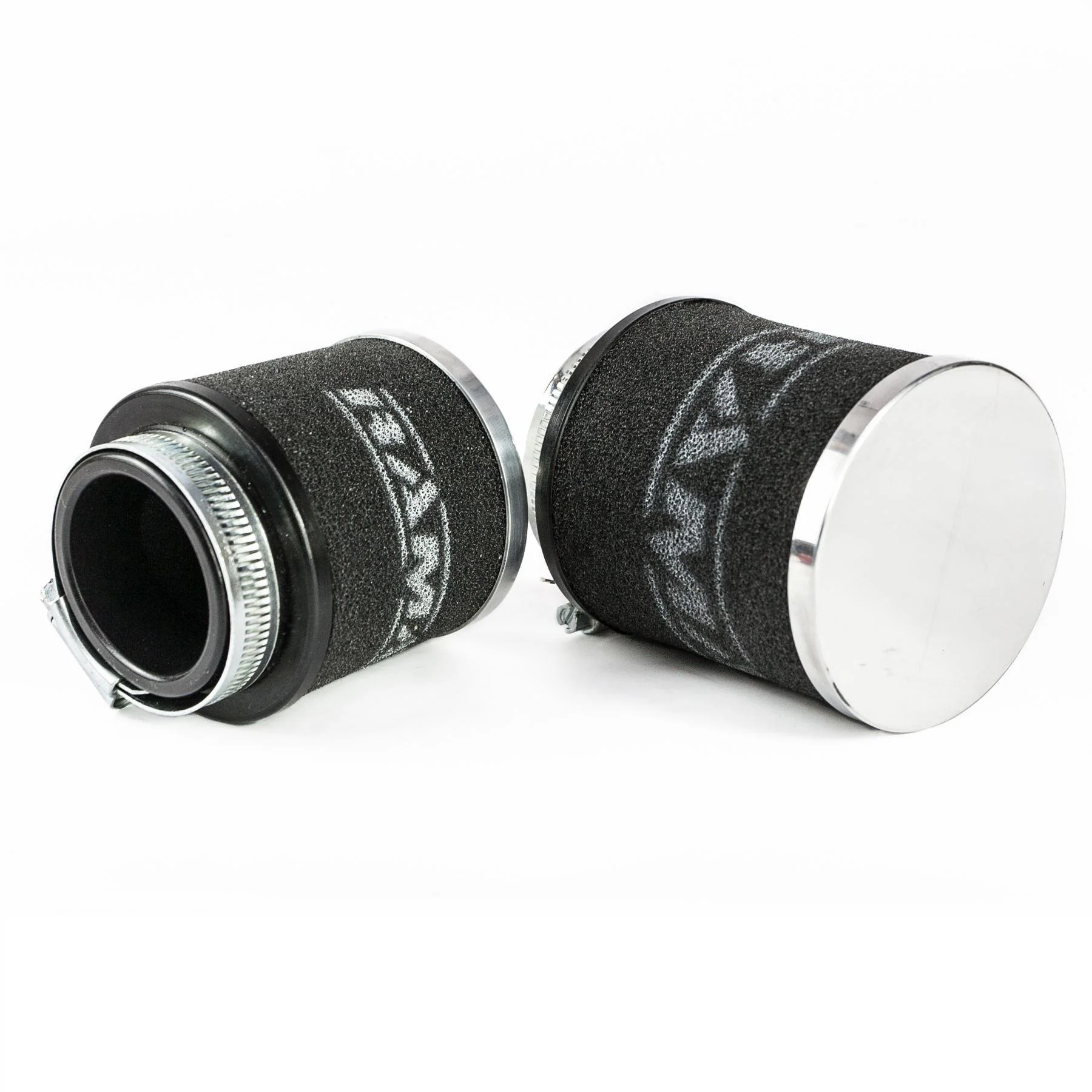 Ramair Chrome Cap Motorcycle Pod Foam Air Filter 52mm