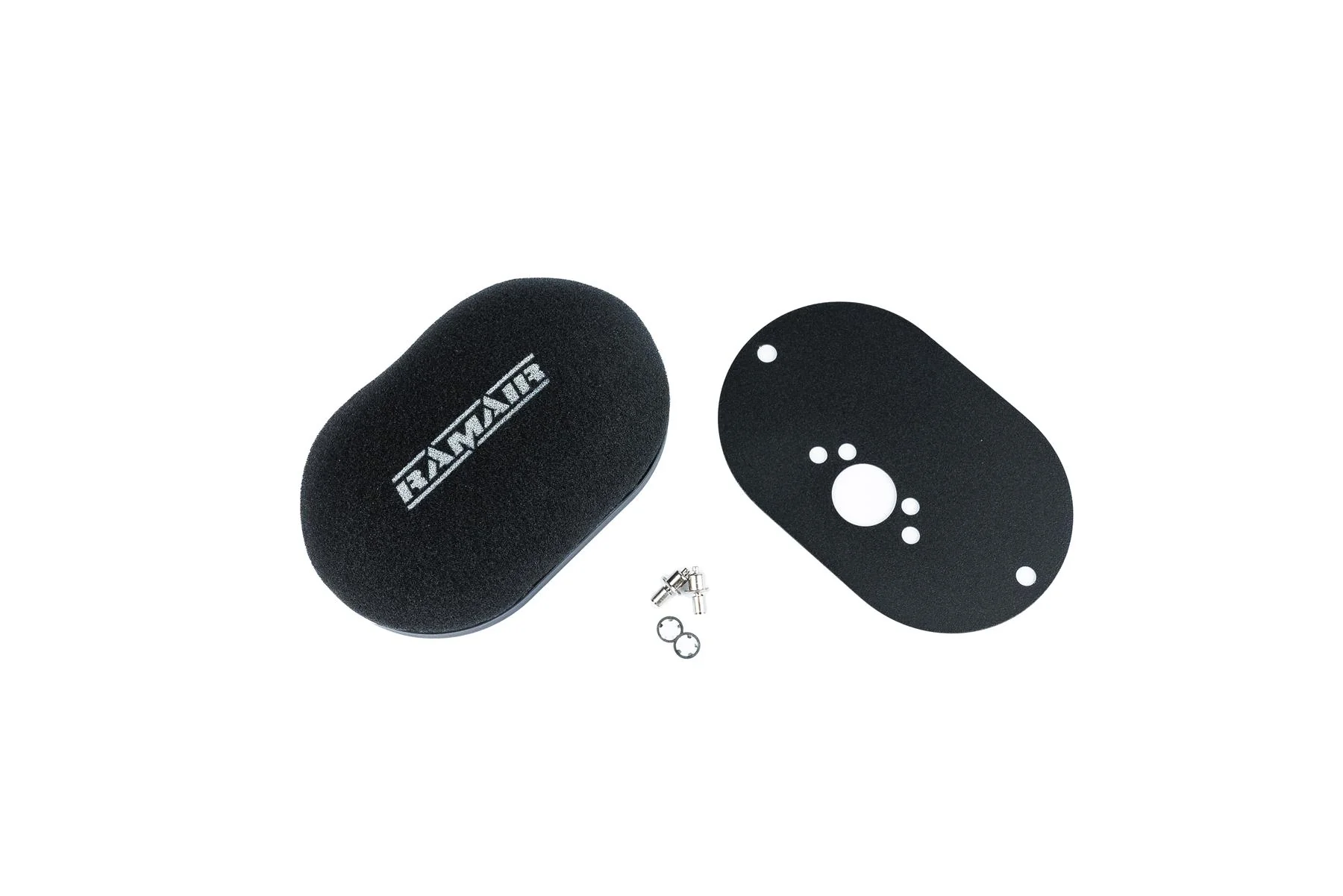 Ramair Domed Carb Air Filter & Baseplate to fit SU HS2 1.25in (32mm Mini Offset) - 100mm Internal Height