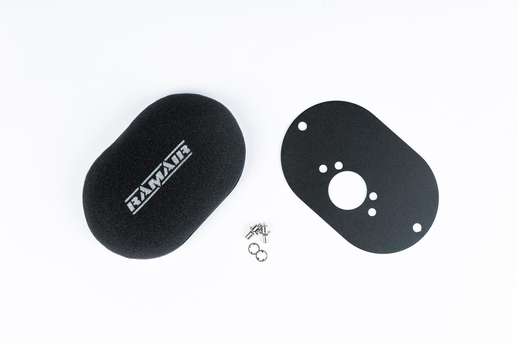 Ramair Domed Carb Air Filter & Baseplate to fit SU HS6 (Mini Offset) - 65mm Internal Height