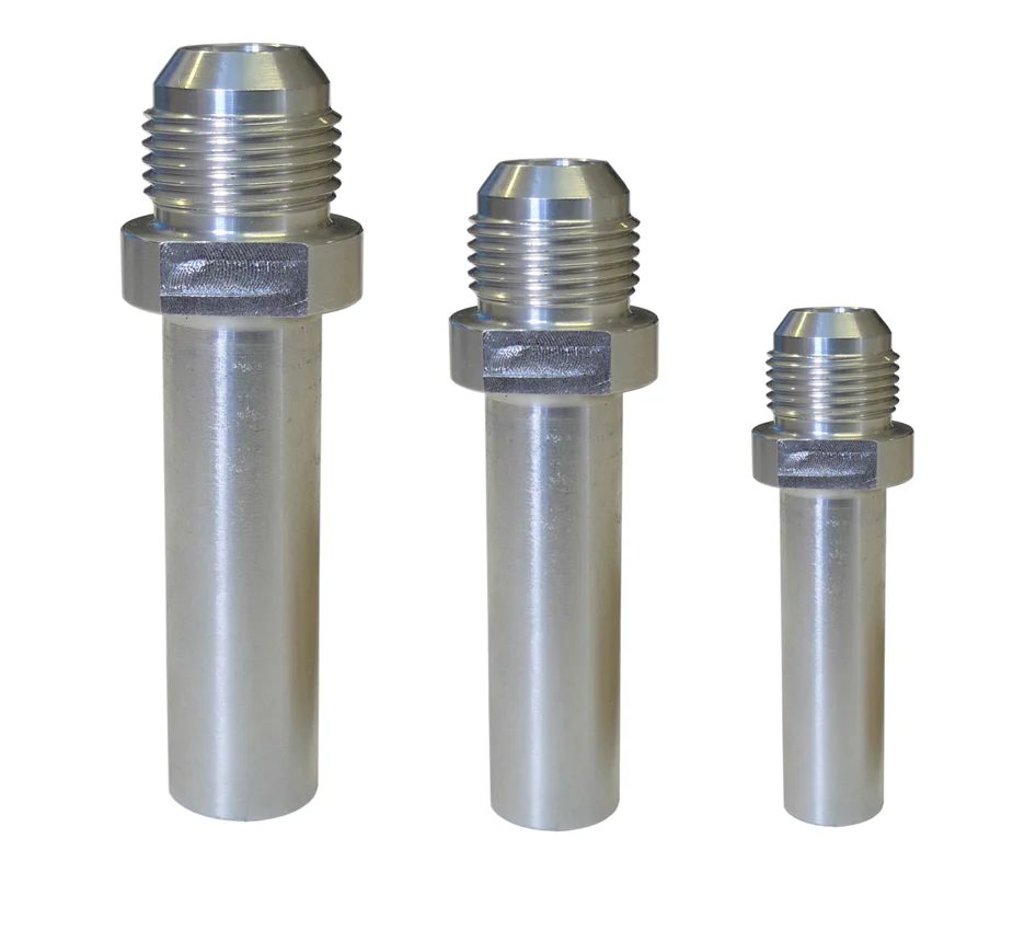 OBP Aluminium JIC/AN 10 7/8" x 14 UNF Extended Male weld fitting