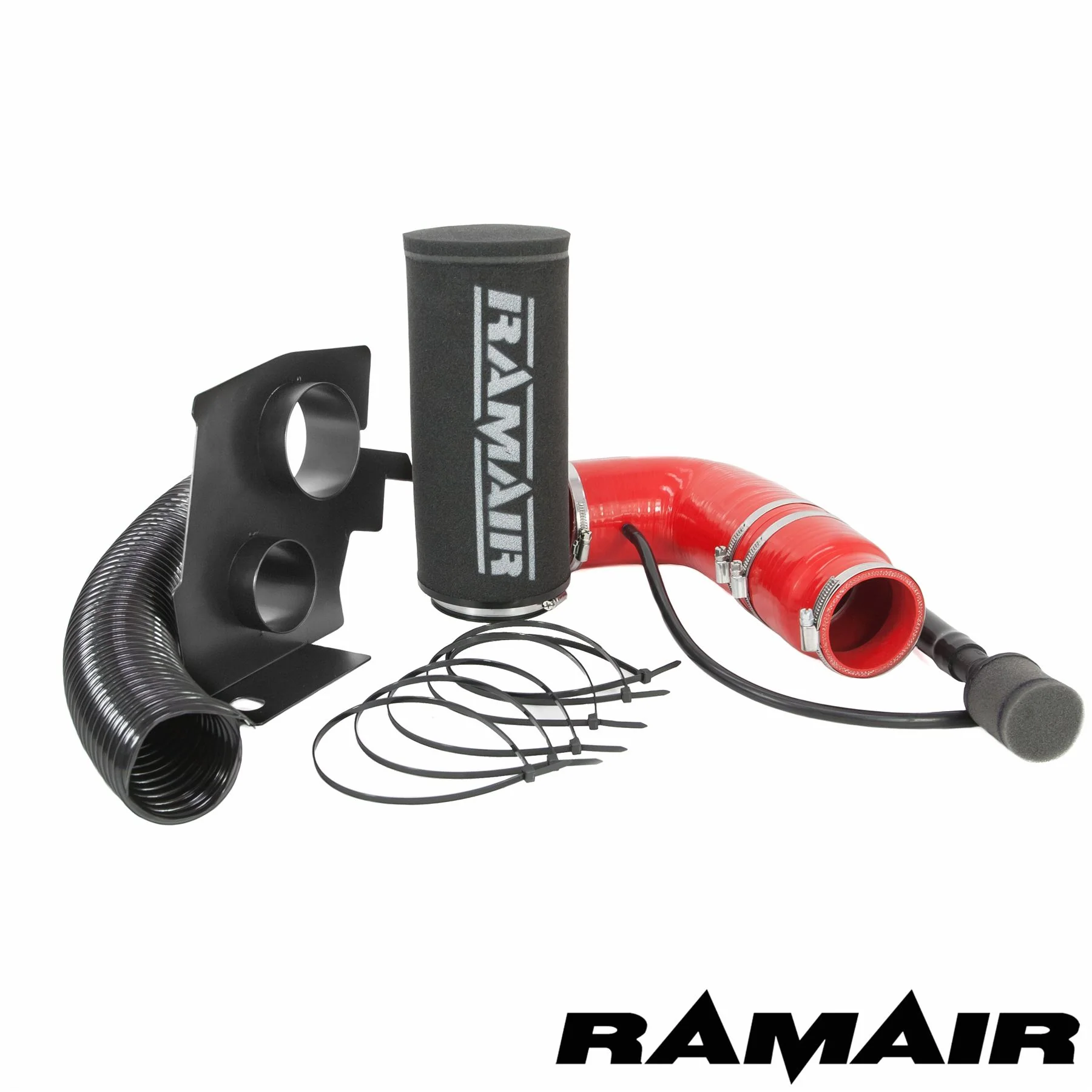 Ramair Performance Foam Induction Kit for 1.2 THP & VTI Citroen & Peugeot - Red Hose