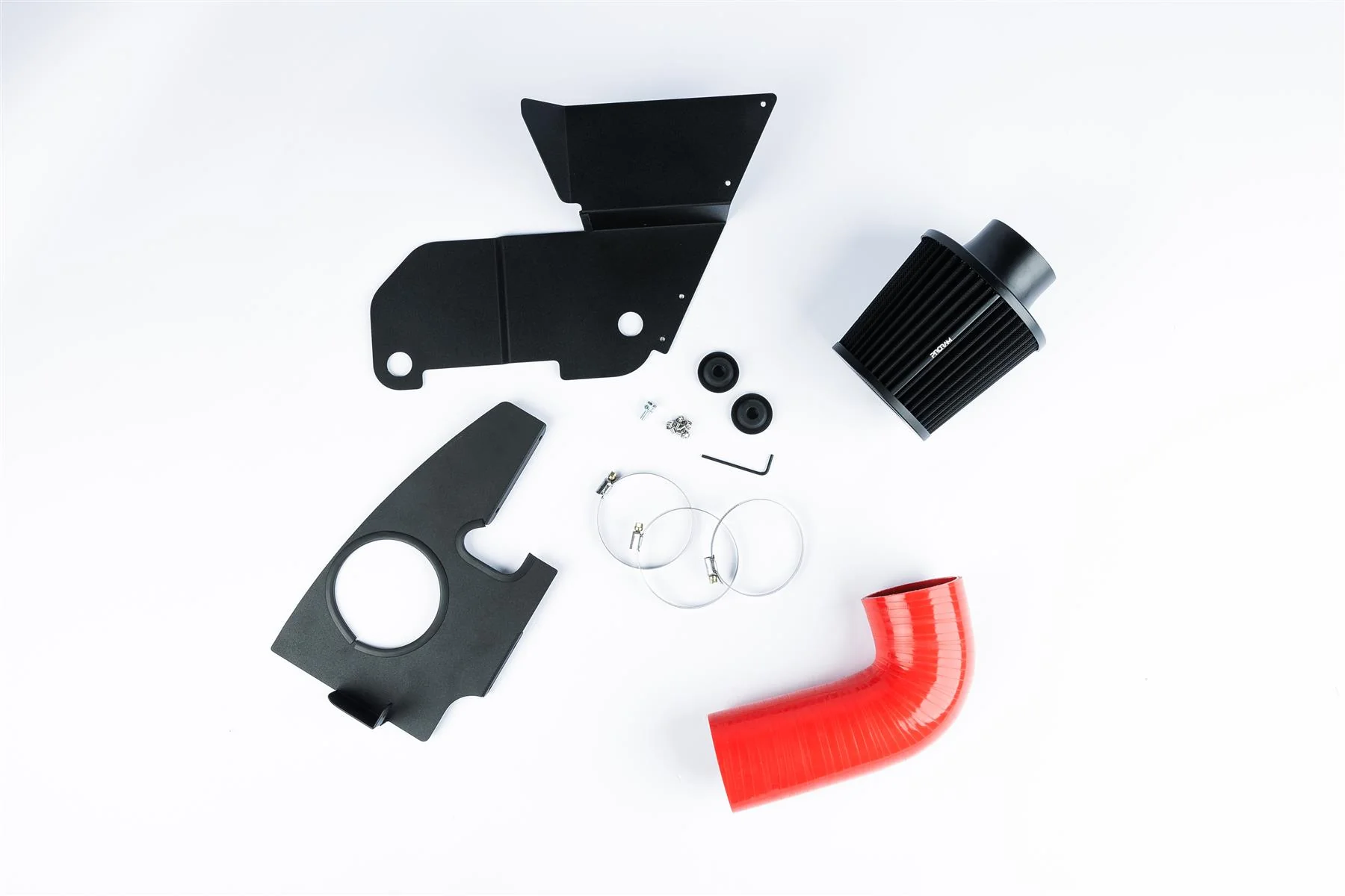 Ramair Performance Pleated Induction Kit for 2.0 TSI TFSI MK6 GTI - Red Hose