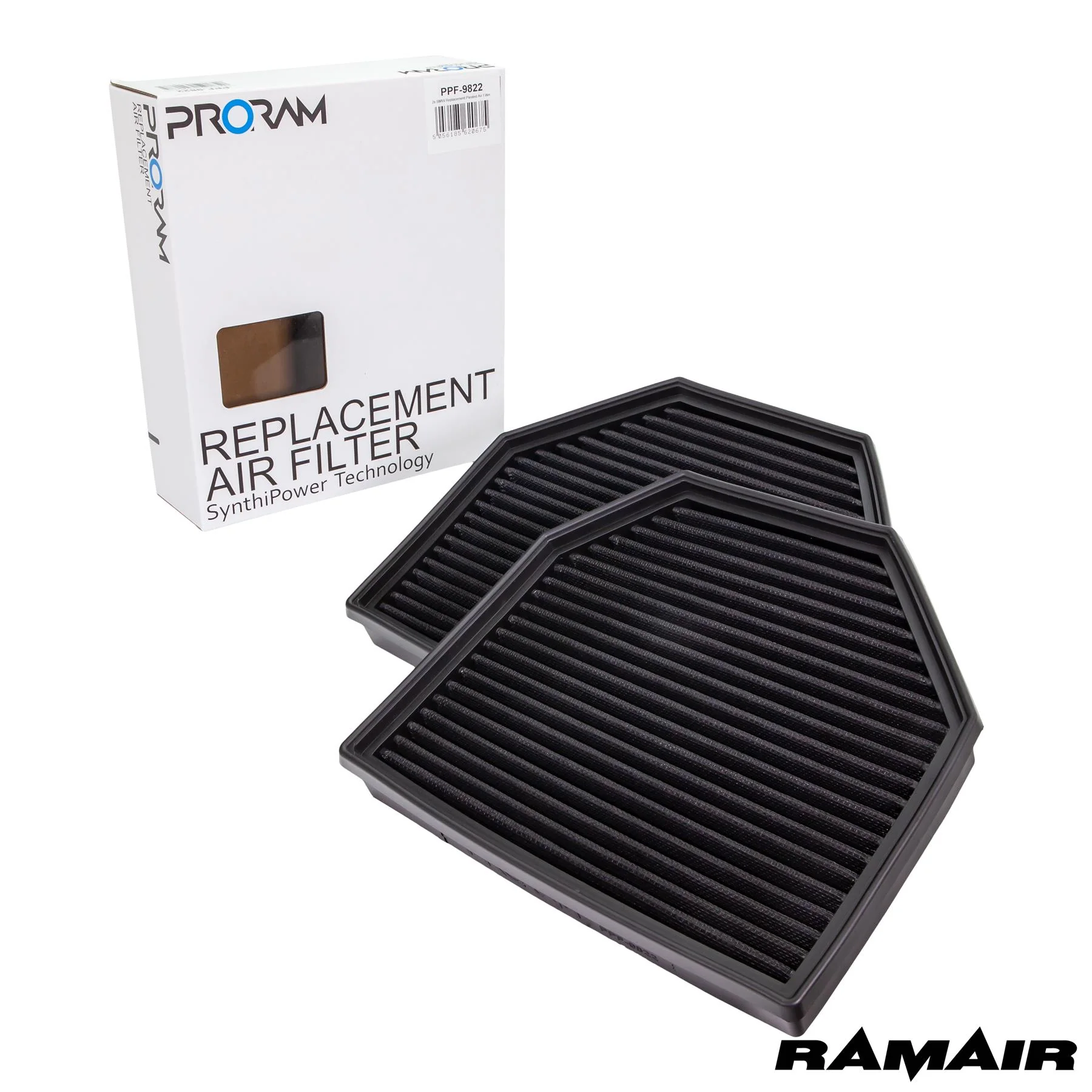 Ramair Performance Pleated Replacement Air Filter for M2 M3 M4 3.0T S63 / M5 M6 4.4 V8