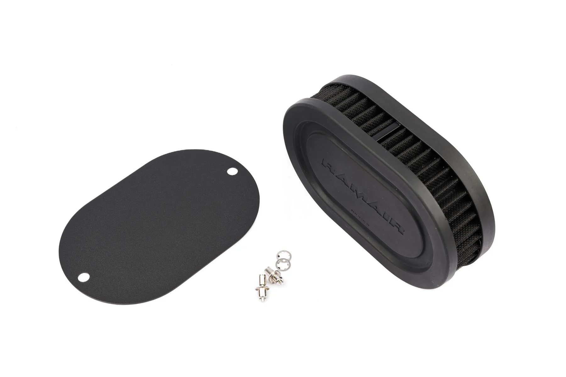 Ramair Pleated Carb Intake Air Filter MultiFit Blank Plate 25mm Int Height