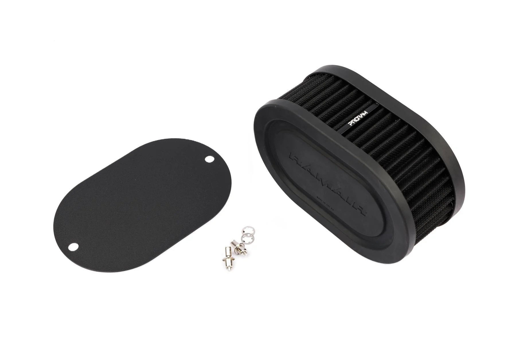 Ramair Pleated Carb Intake Air Filter MultiFit Blank Plate 65mm Int Height