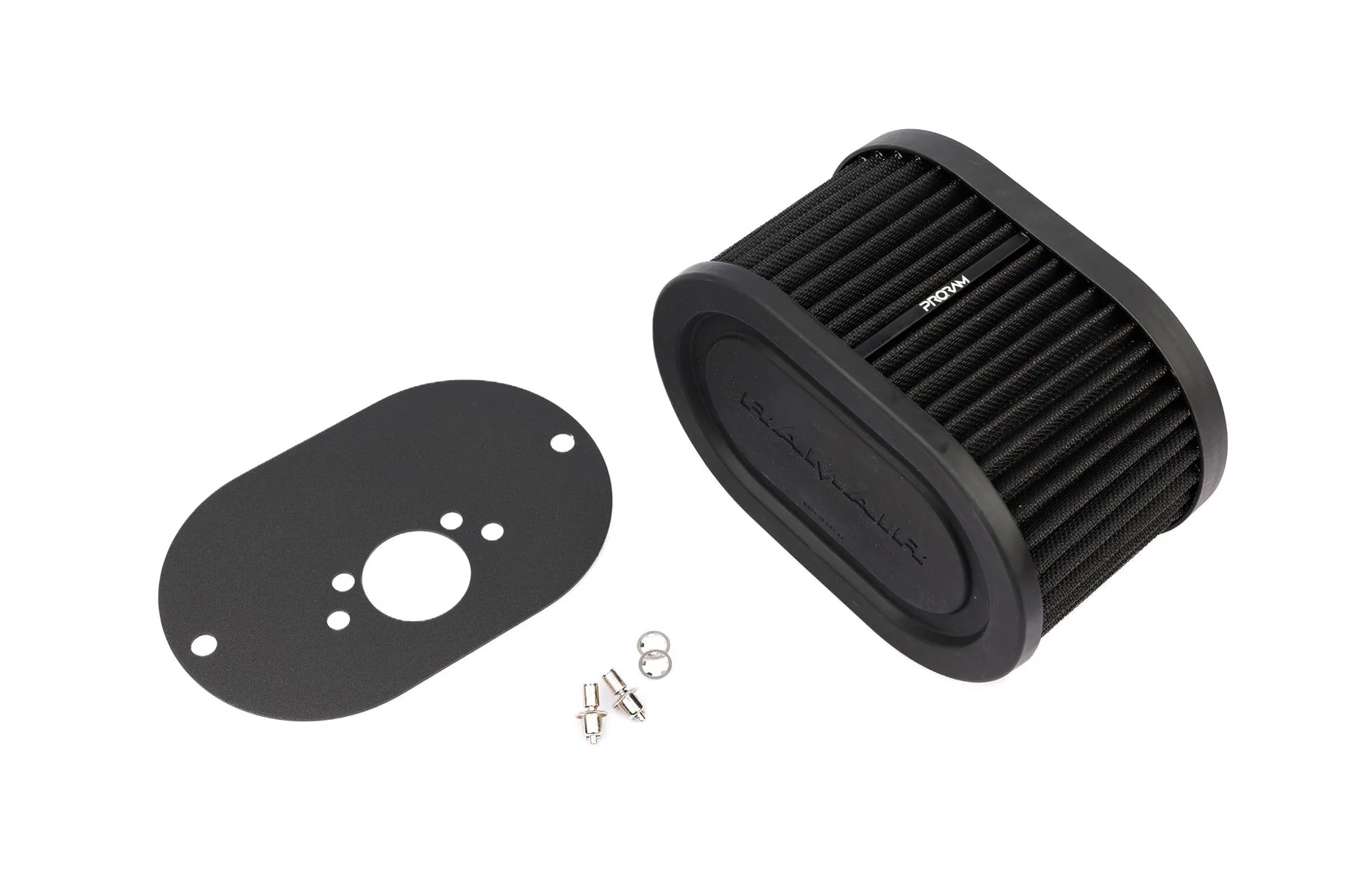 Ramair Pleated Carburettor Intake Air Filter Baseplate to fit SU HS6 Mini Offset 100mm