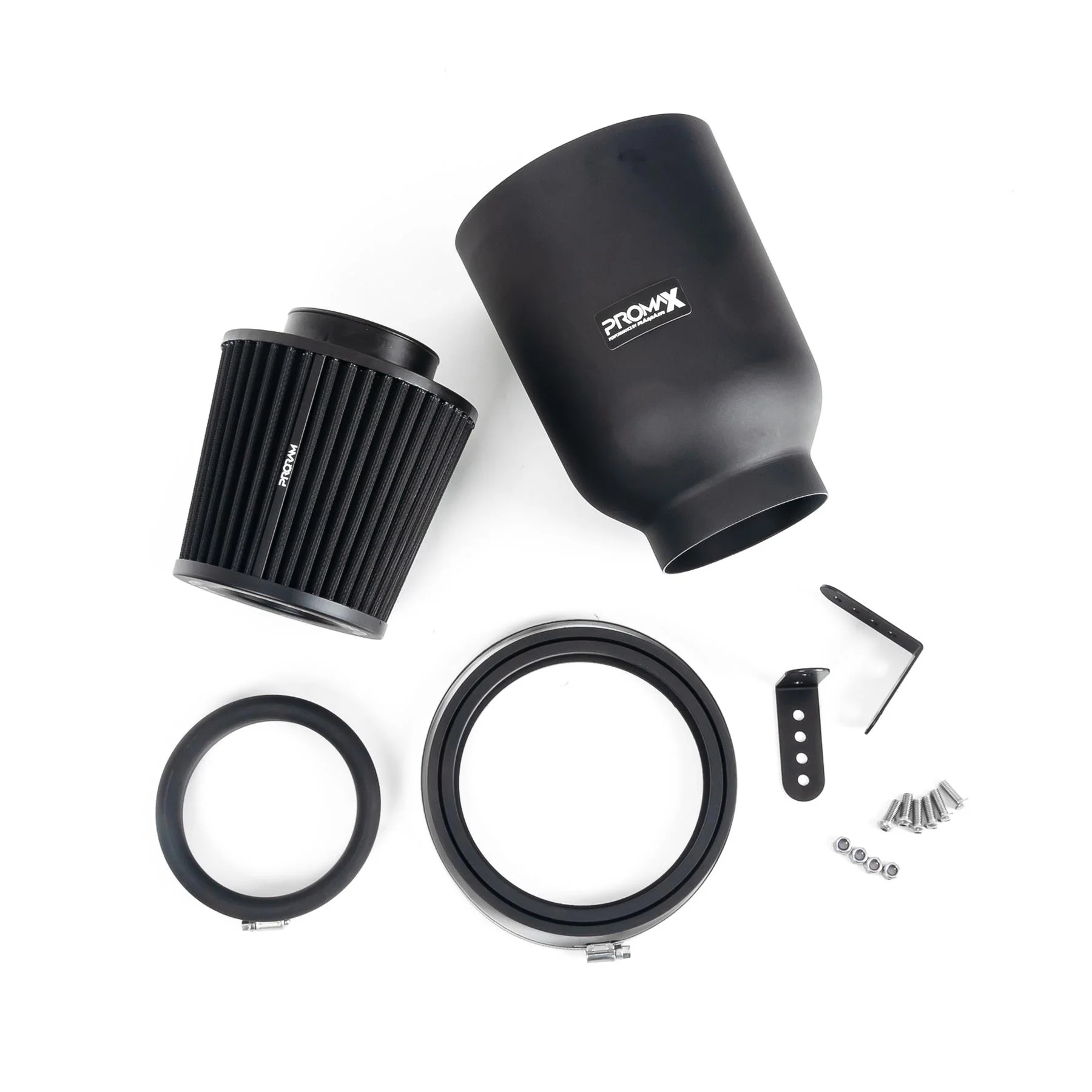 Ramair ProMax Large Universal Pleated 60mm Rubber Neck Air Filter in Enclosed Airbox