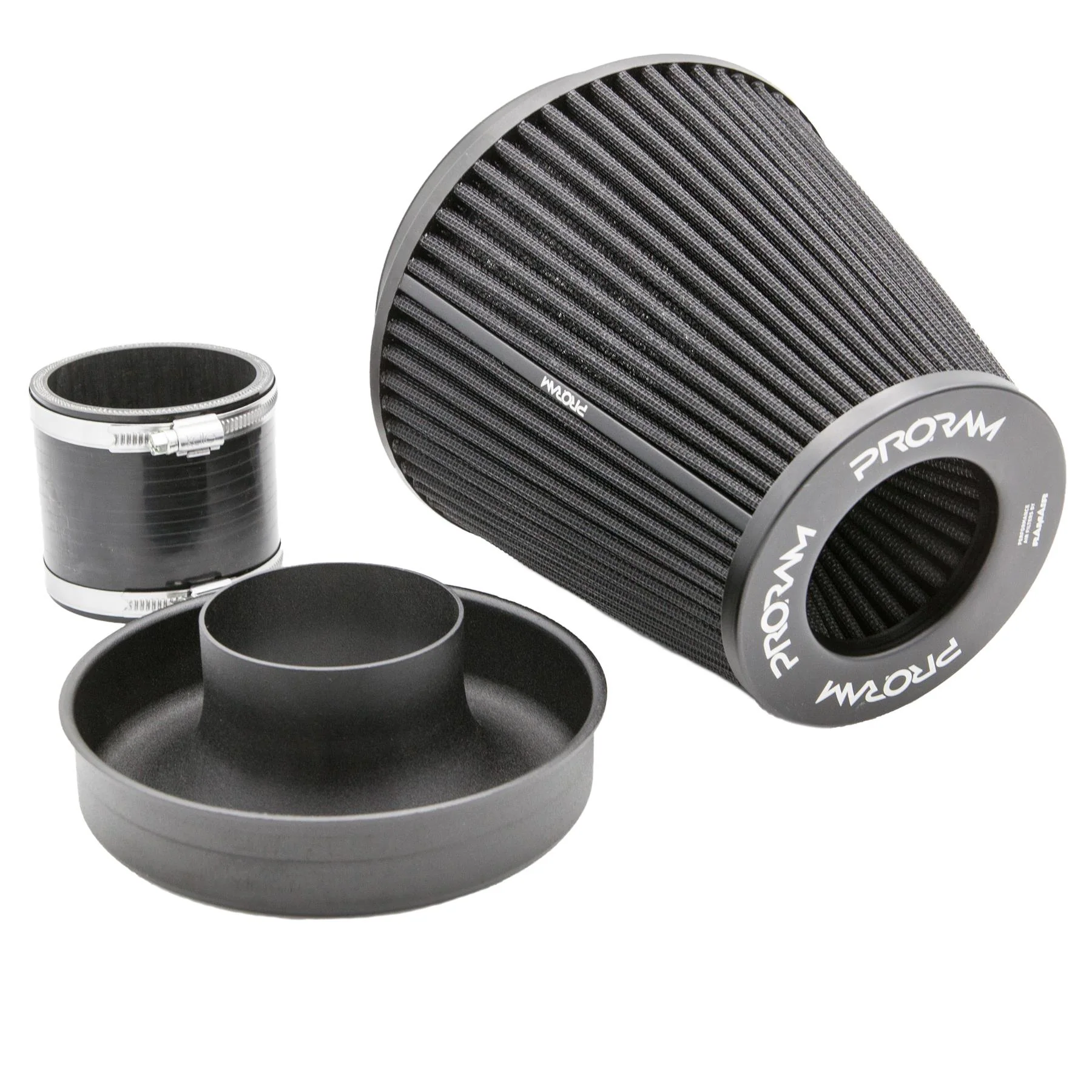 Ramair Ramair Pleated 70mm (2.75inch) ID Neck Large Cone Air Filter with Velocity Stack and Coupling