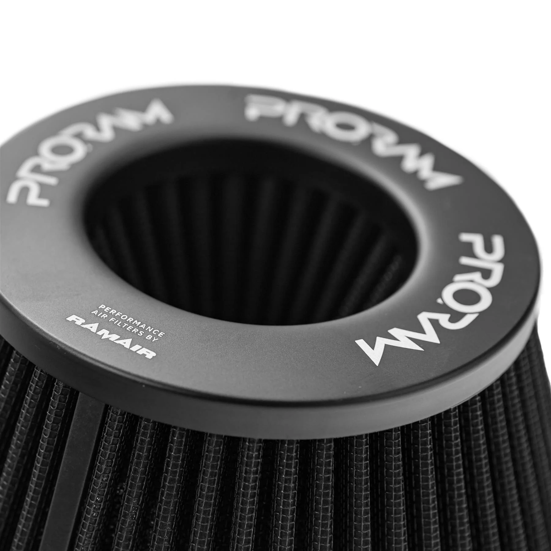 Ramair Ramair Pleated 76mm (3inch) ID Neck Medium Cone Air Filter with Velocity Stack and Coupling