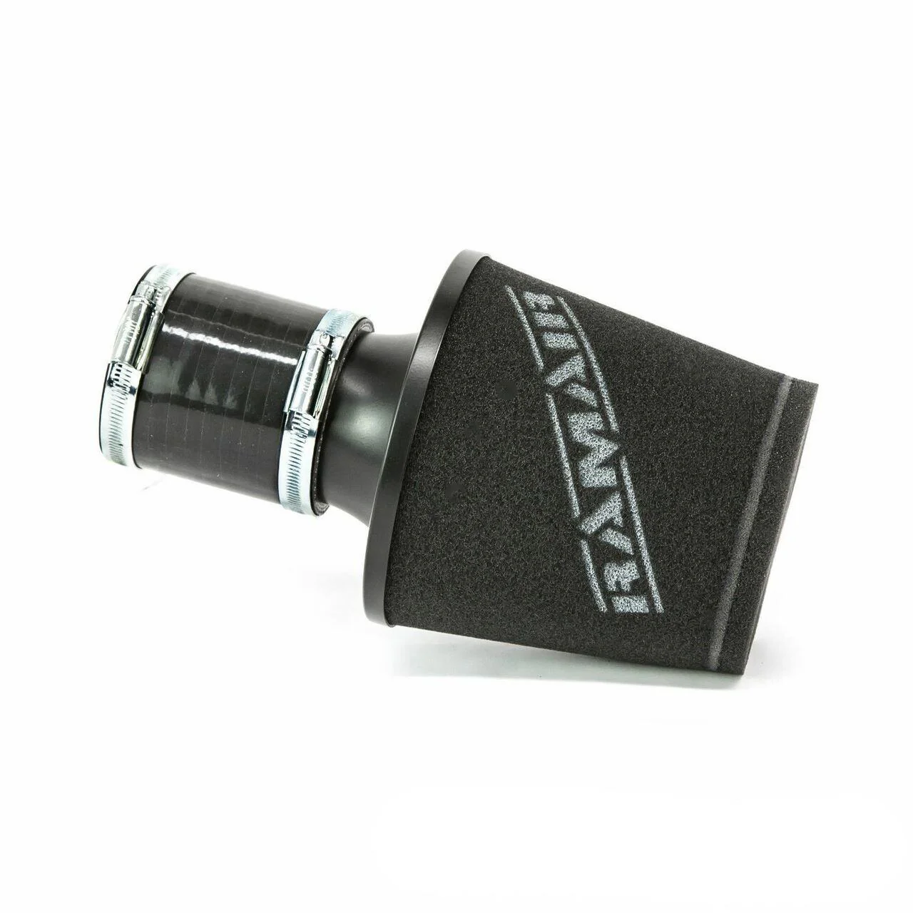 Ramair Ramair Small Foam Filter Aluminium Base 70mm (2.75inch) OD Black with Silicone Coupler