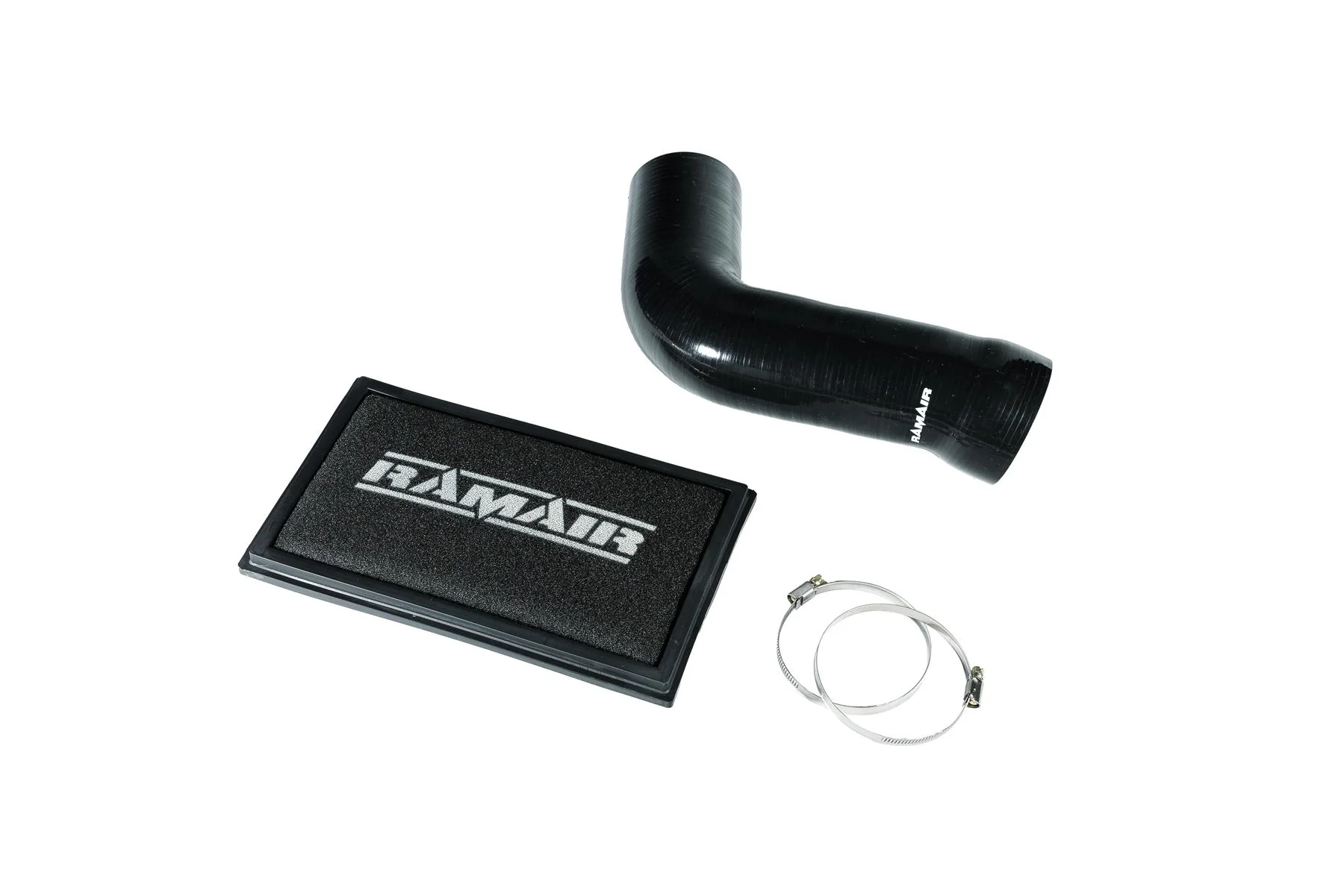 Ramair RPF-3129-RIP-BK - Silicone Intake Pipe Hose & Replacement Air Filter - Audi S3 TSI MQB