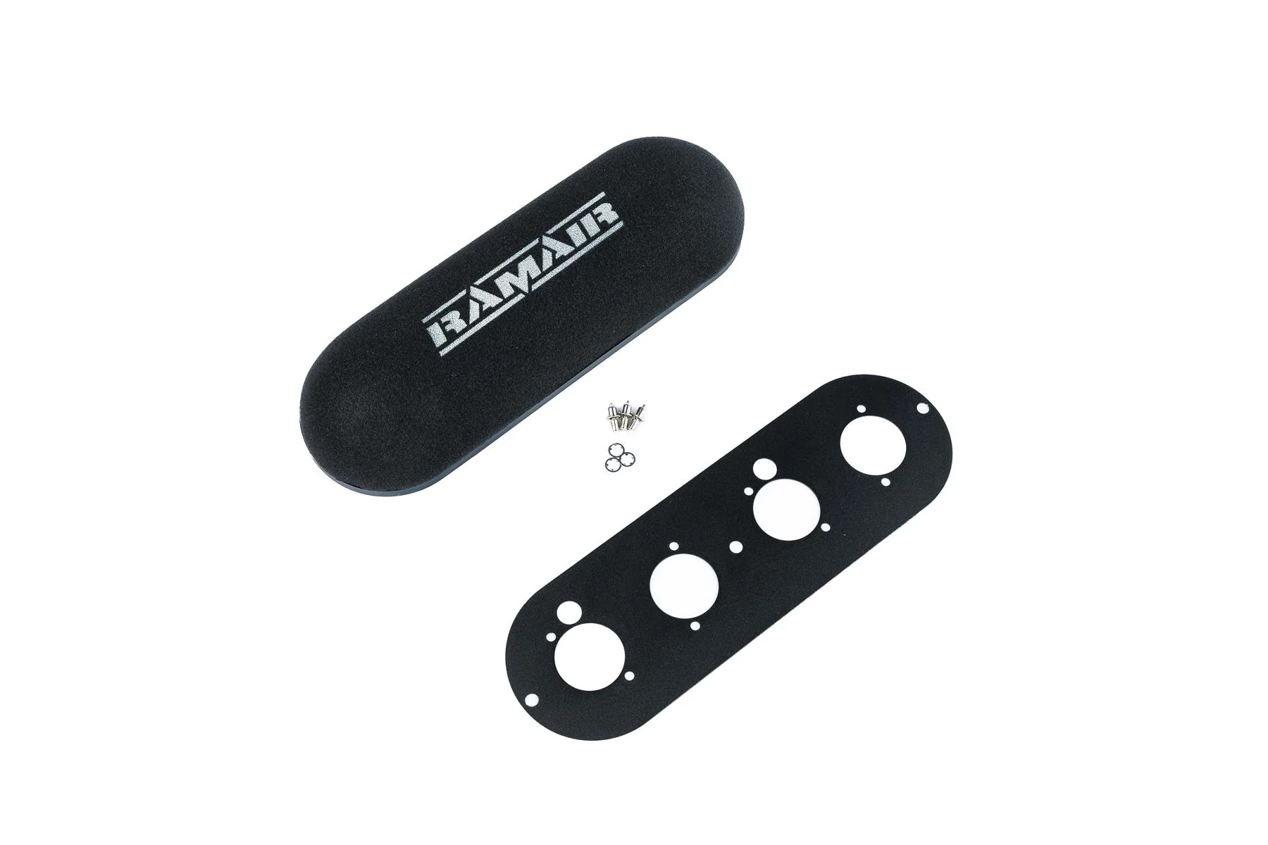 Ramair Twin Domed Carb Air Filter & Baseplate to fit Lotus Twin Cam 1558cc - 90mm Internal Height