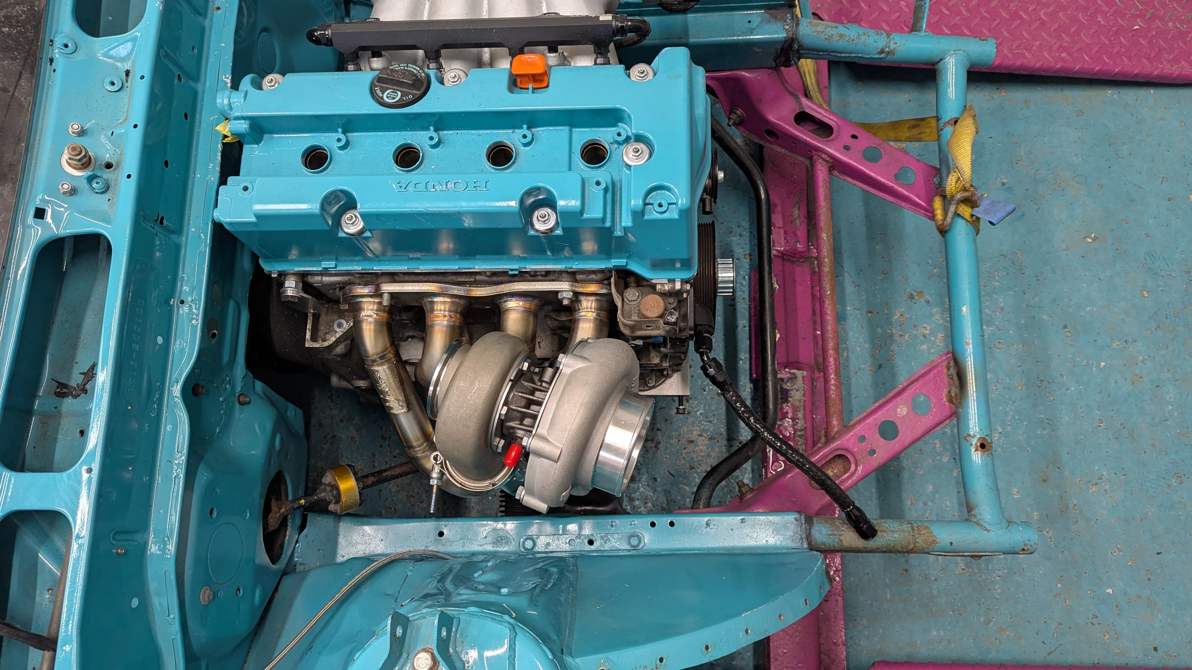 Turbo Manifold Honda K20/K24 RWD Upright Engine - Image 9