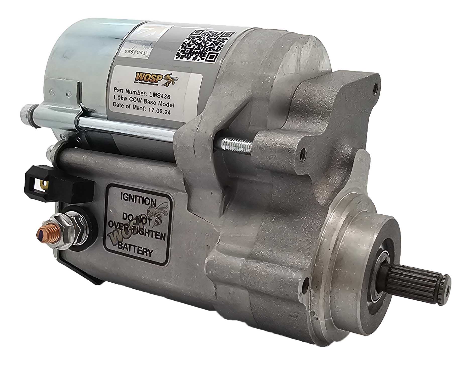 Wosp 1.0kW counterclockwise base model 12V high torque starter motor (LMS436)