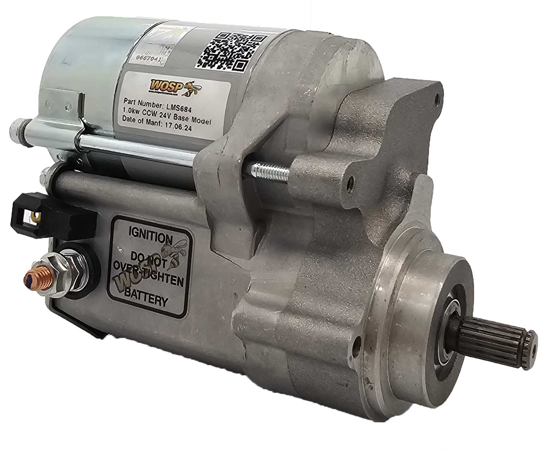Wosp 1.0kW counterclockwise base model 24V high torque starter motor (LMS684)