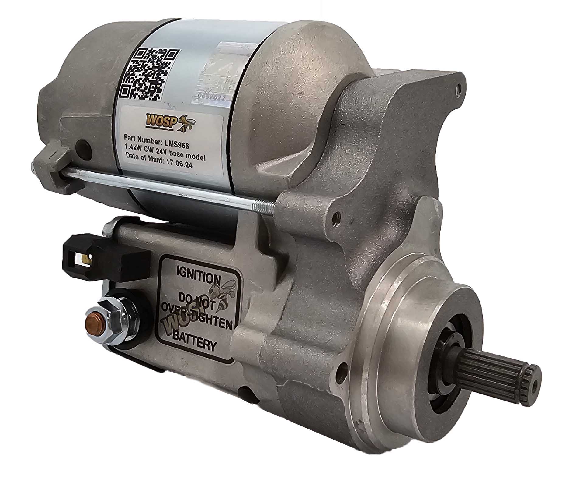 Wosp 1.4kW clockwise base model 24V high torque starter motor (LMS966)