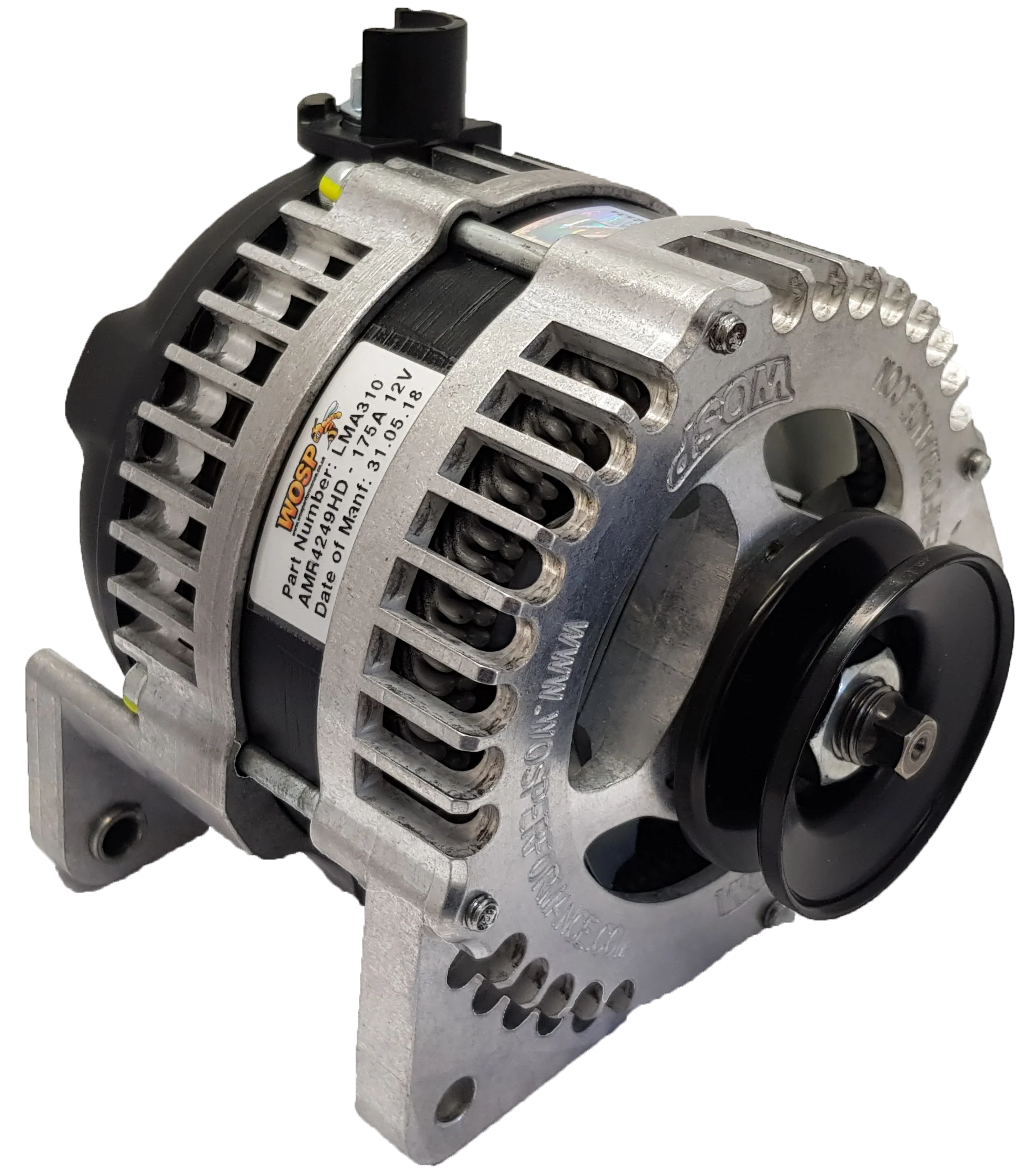 Wosp 175A Lucas type LH Mount Race Alternator