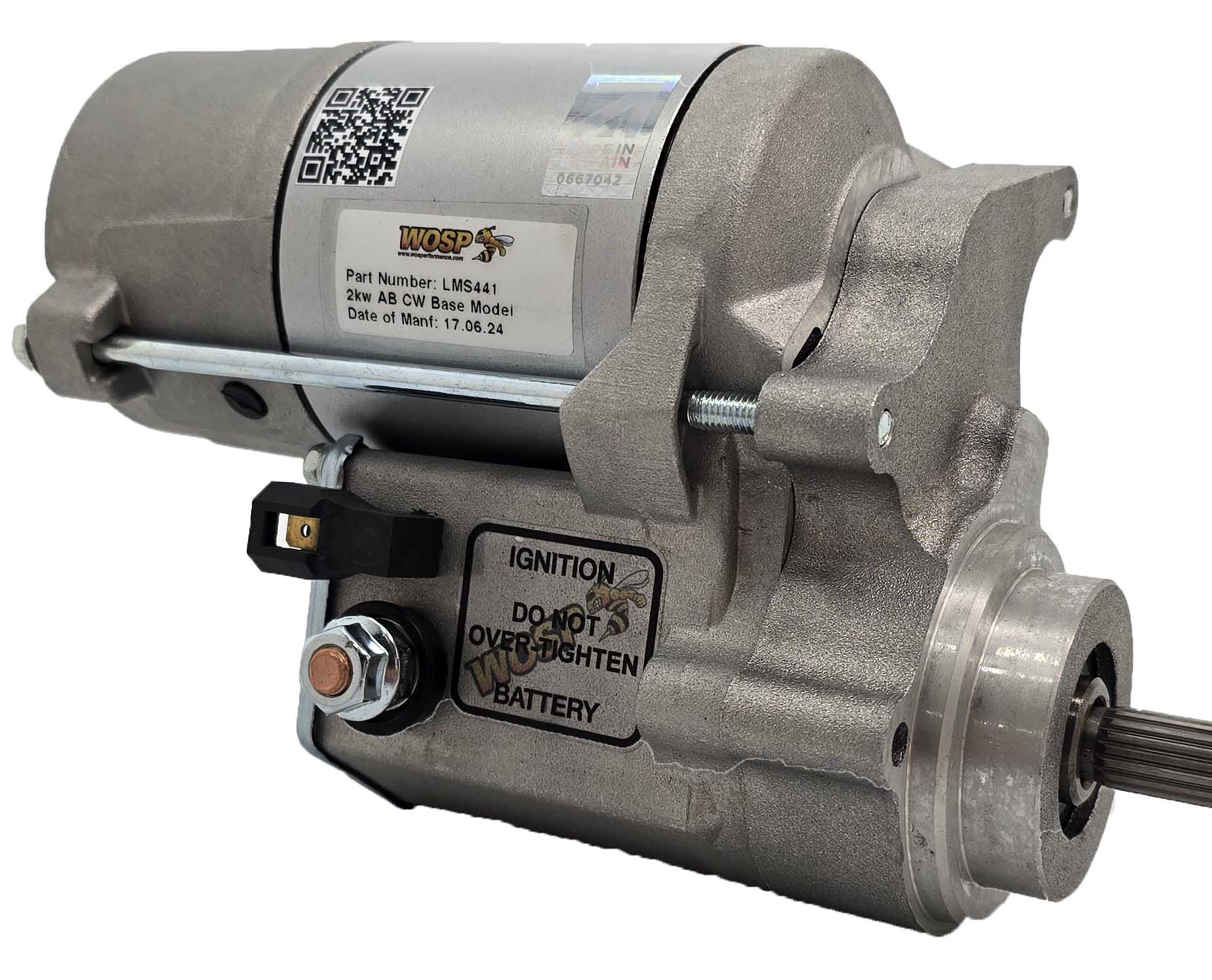Wosp 2.0kW clockwise base model 12V high torque starter motor (LMS441)