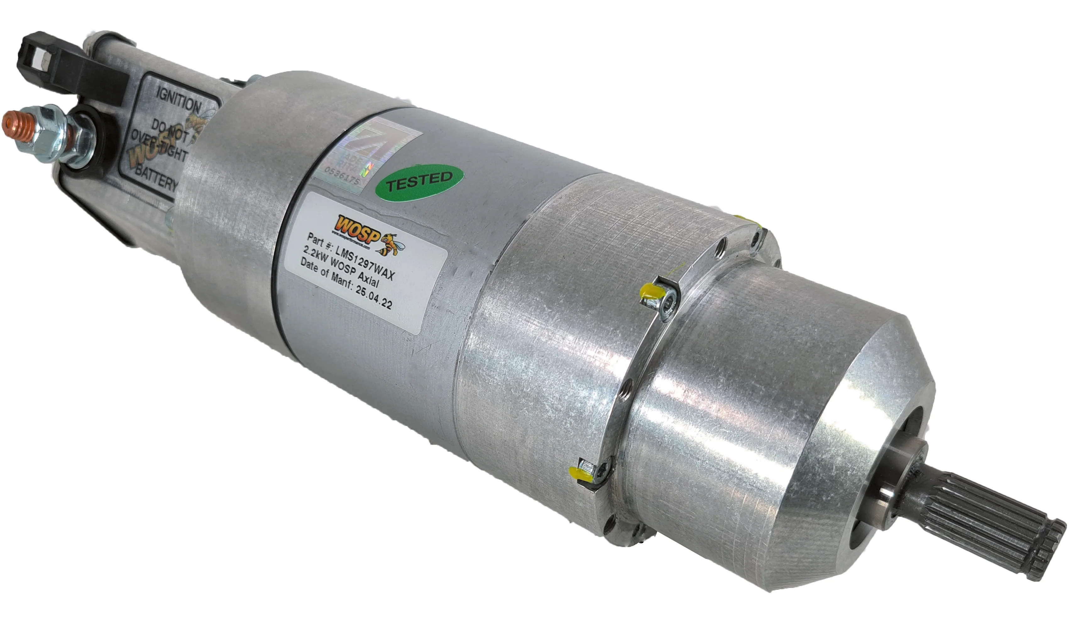 Wosp 2.2kW clockwise Wosp Axial high performance base model 12V starter motor (LMS1297-WAX)