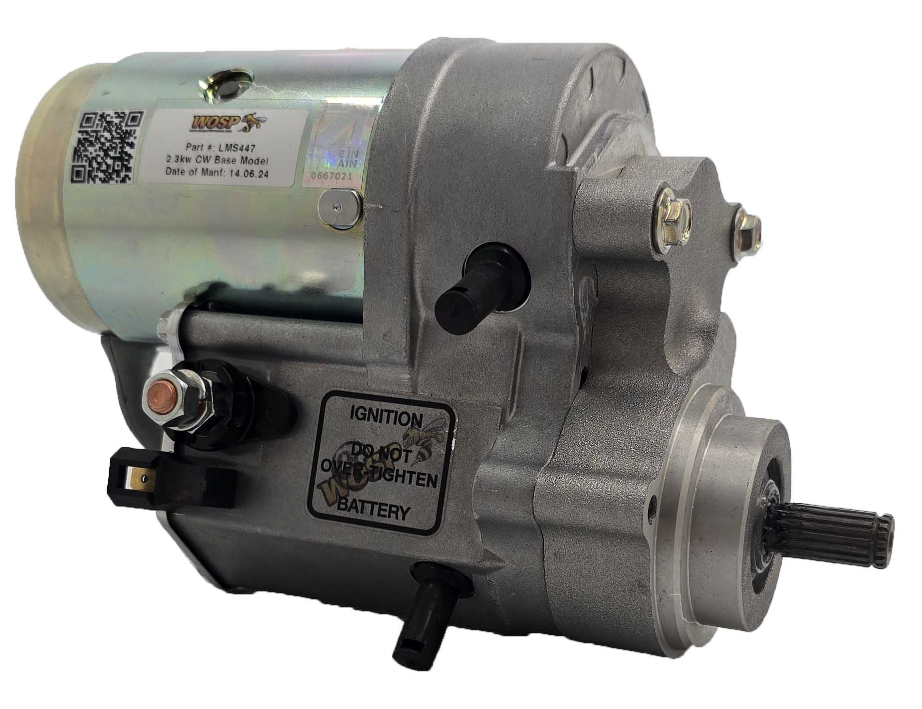Wosp 2.3kW clockwise base model 12V high torque starter motor (LMS447)