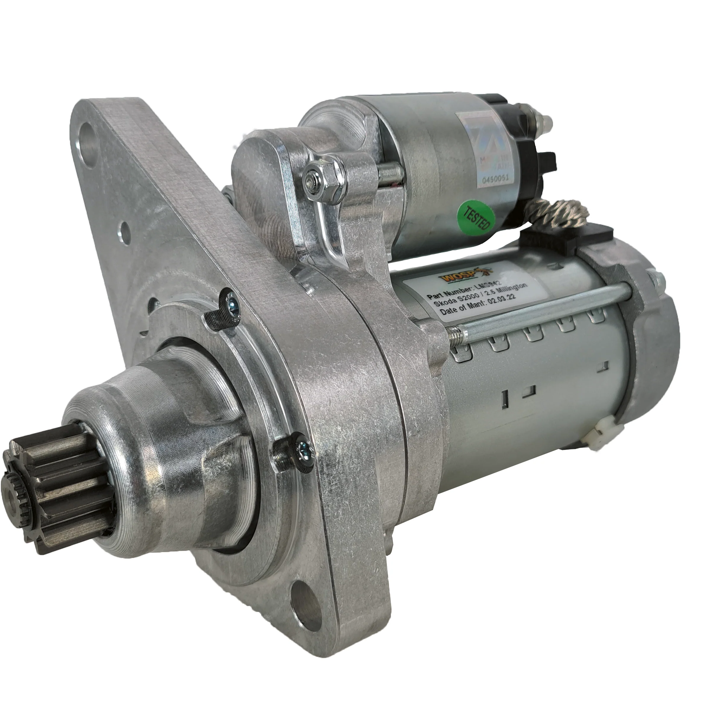 Wosp 2.5 Millington Skoda S2000 high performance starter motor (LMS942)
