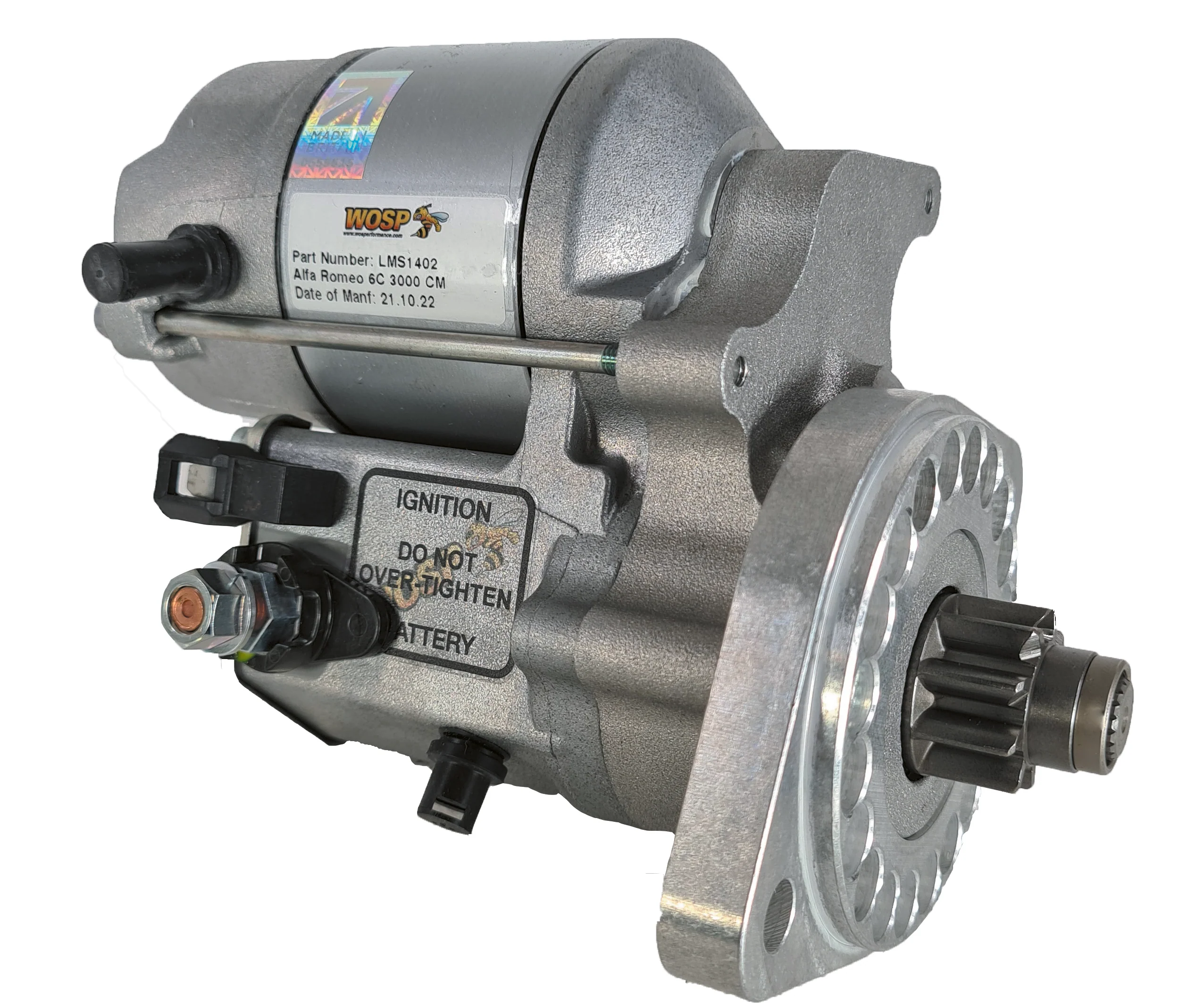 Wosp Alfa Romeo 6C 3000 CM high torque starter motor (LMS1402)