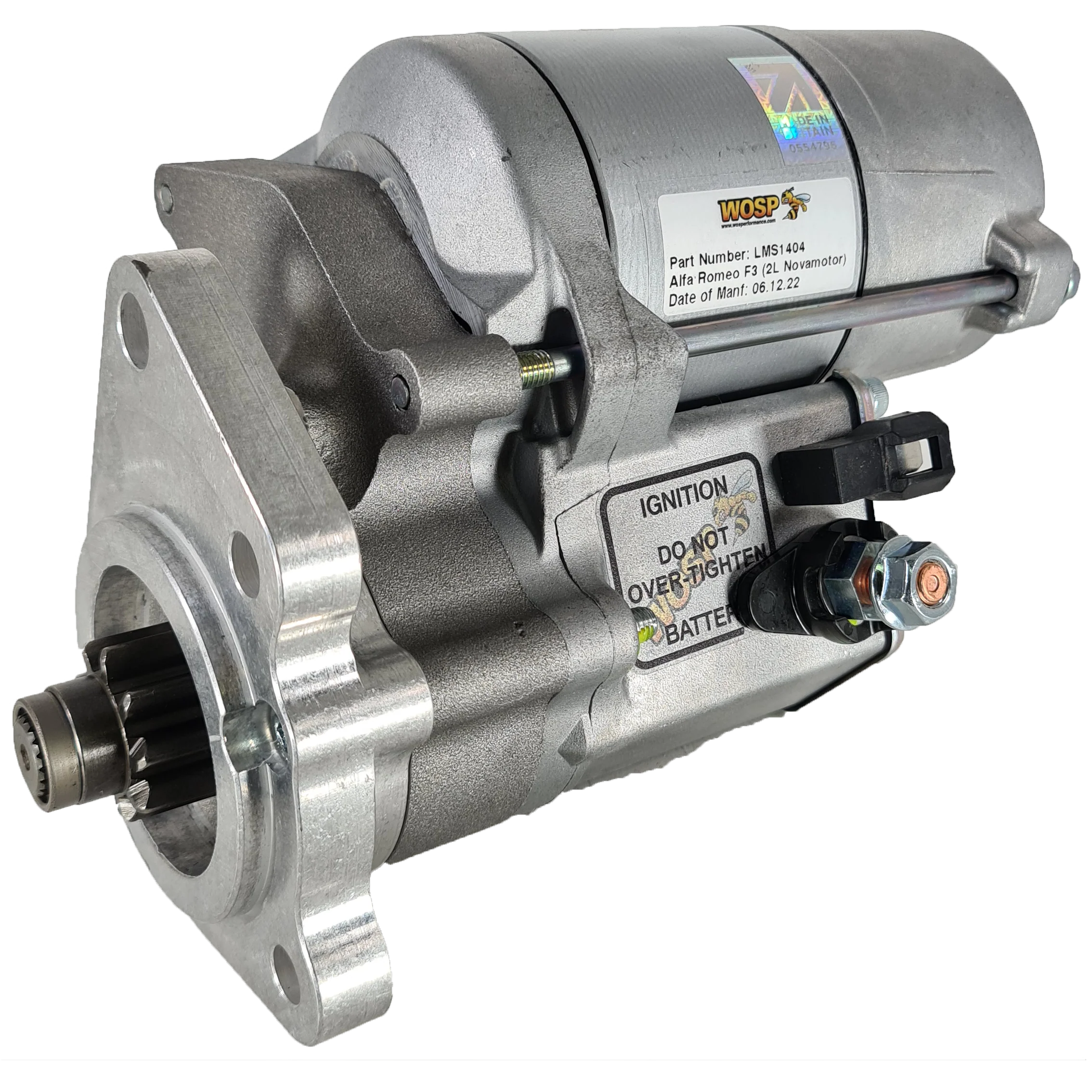 Wosp Alfa Romeo F3 (2L Novamotor) high torque starter motor (LMS1404)