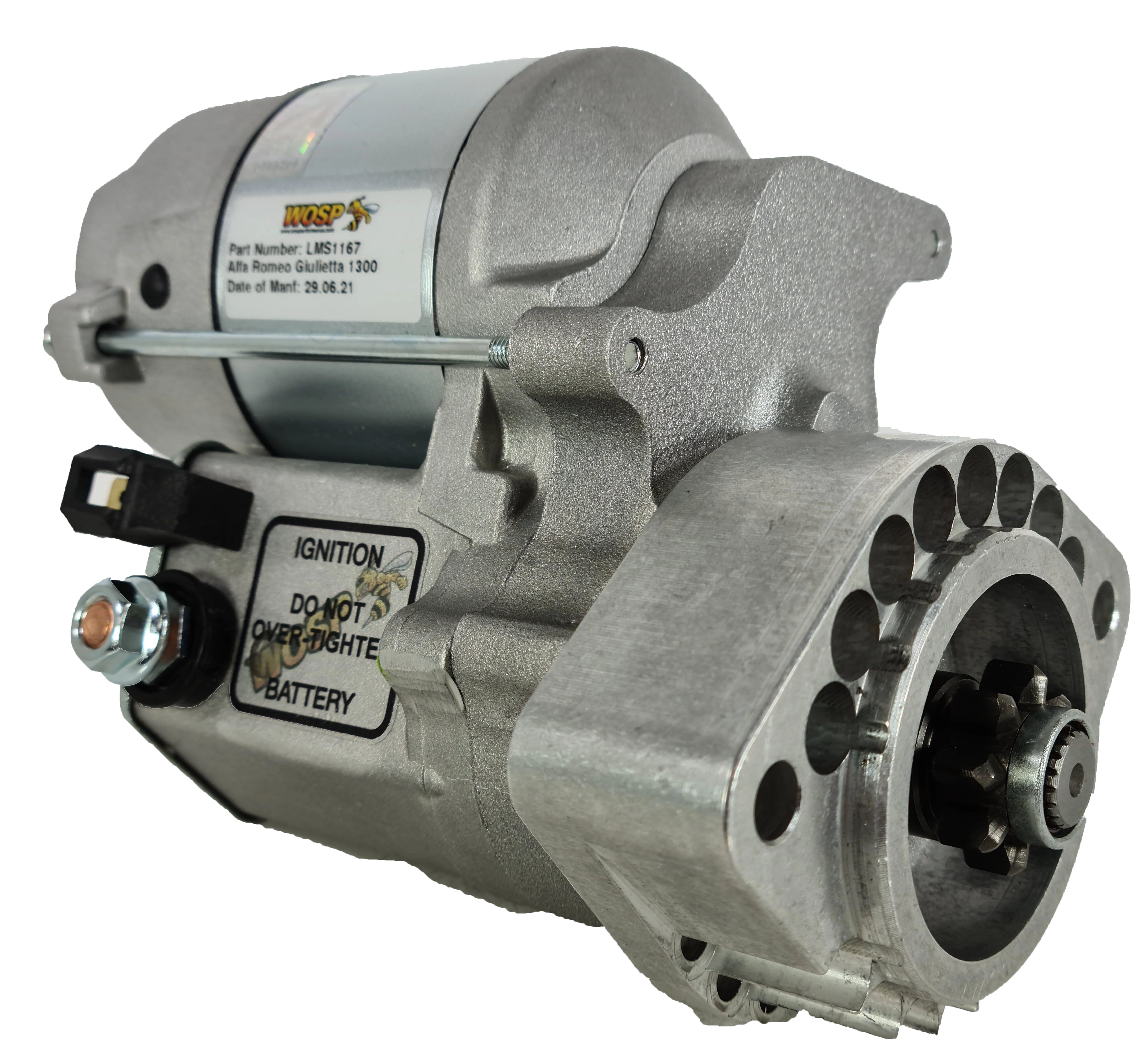 Wosp Alfa Romeo Giulietta 1300 / SZ (750 / 101 series) high torque starter motor (LMS1167)