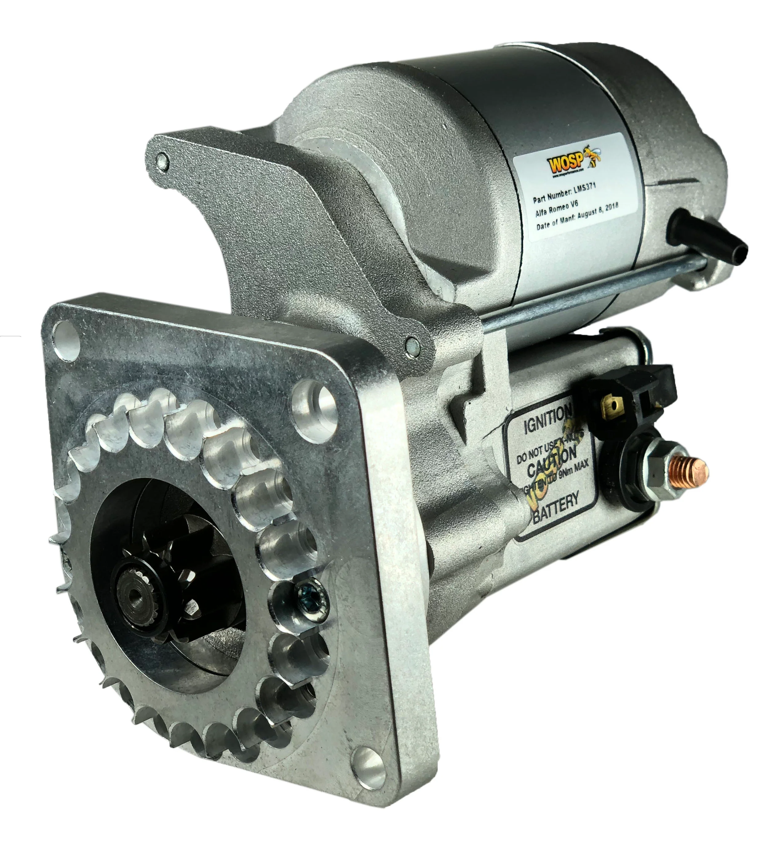Wosp Alfa Romeo V6 'various' '87 - '09 high torque starter motor (LMS371)