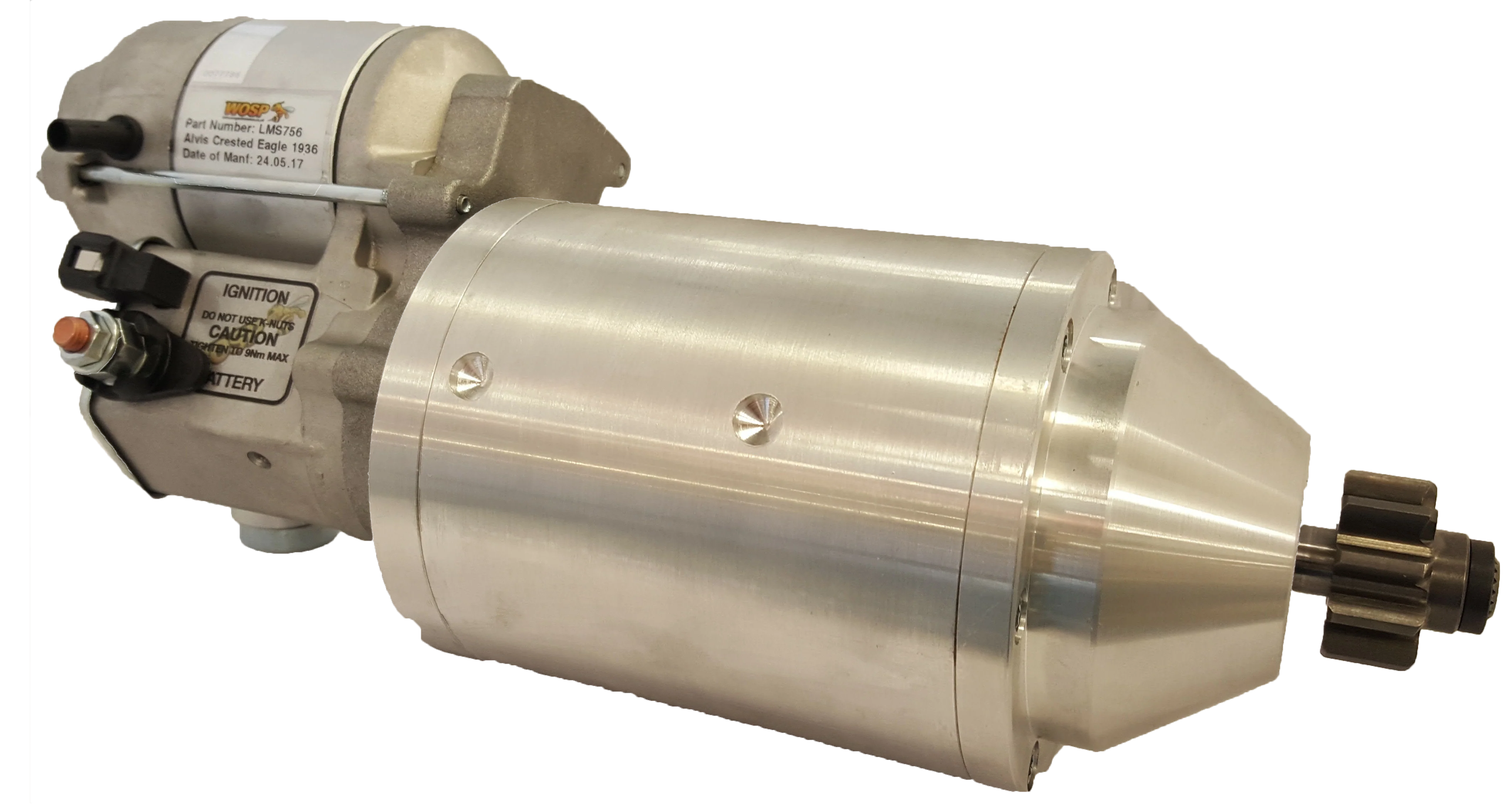 Wosp Alvis Crested Eagle high torque starter motor (LMS756)