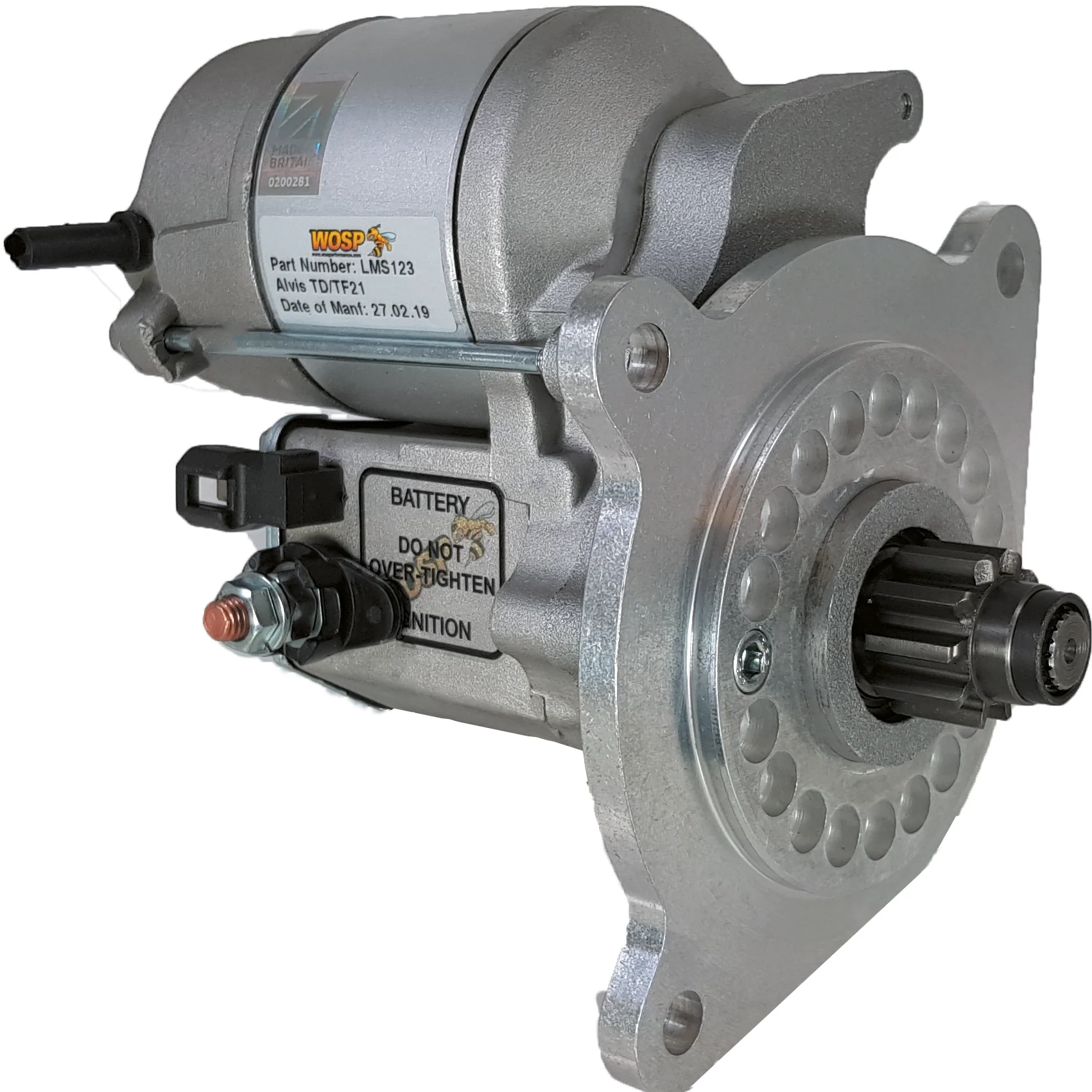 Wosp Alvis TA21 / TB21 / TC21 / TD21 / TE21 / TF21 high torque starter motor (LMS123)