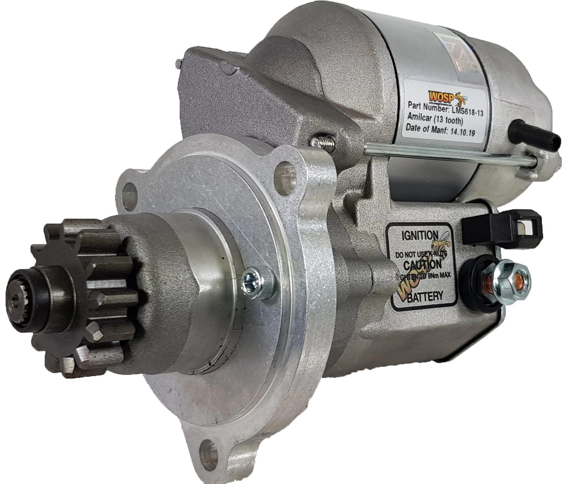 Wosp Amilcar L / M high torque starter motor (LMS618-13)