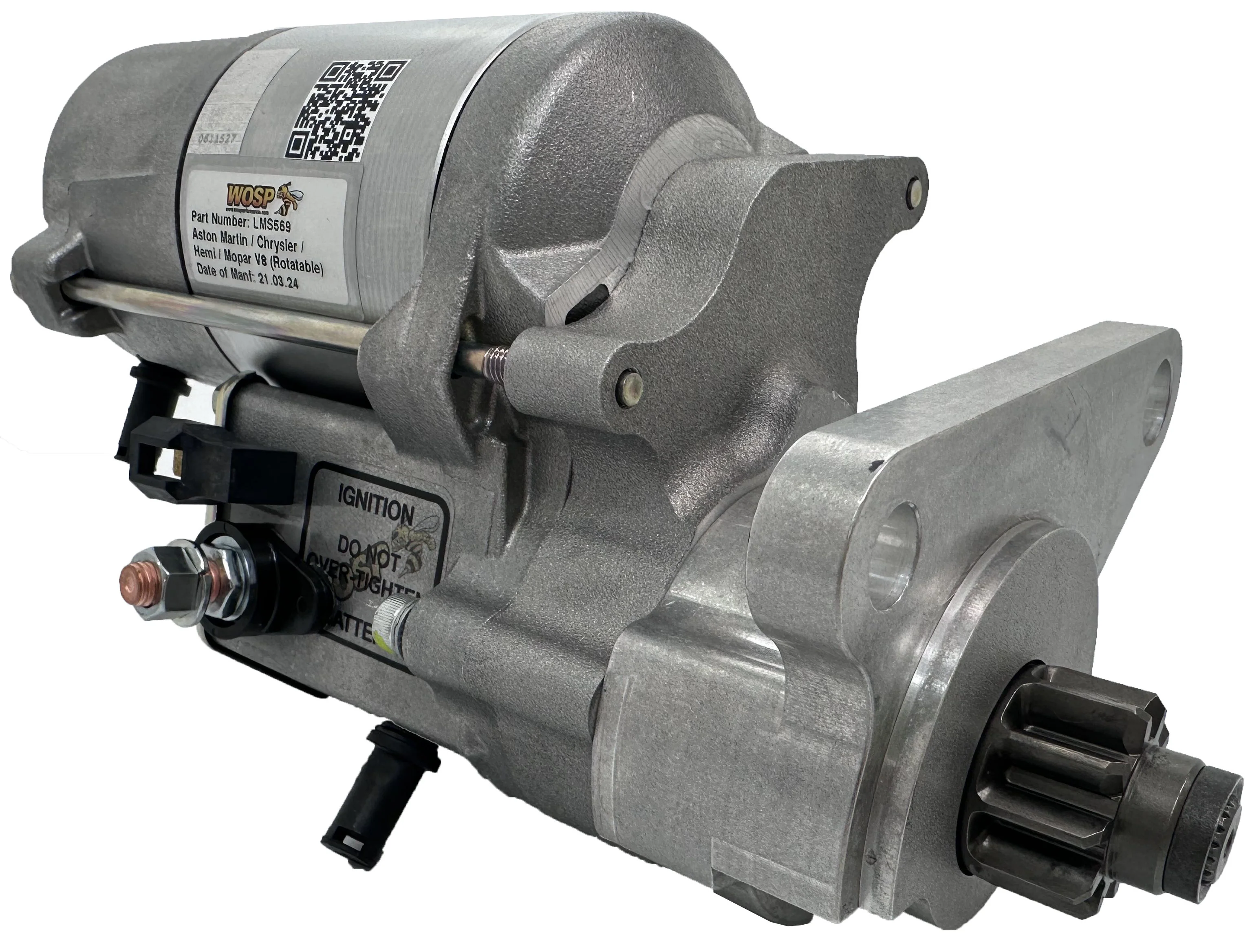 Wosp Aston Martin / Chrysler / Hemi / Mopar V8 (rotatable) super-duty starter motor (LMS569)