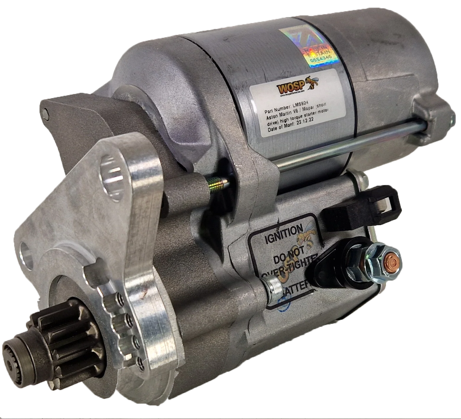 Wosp Aston Martin / Chrysler / Hemi / Mopar V8 (short drive) high torque starter motor (LMS924)