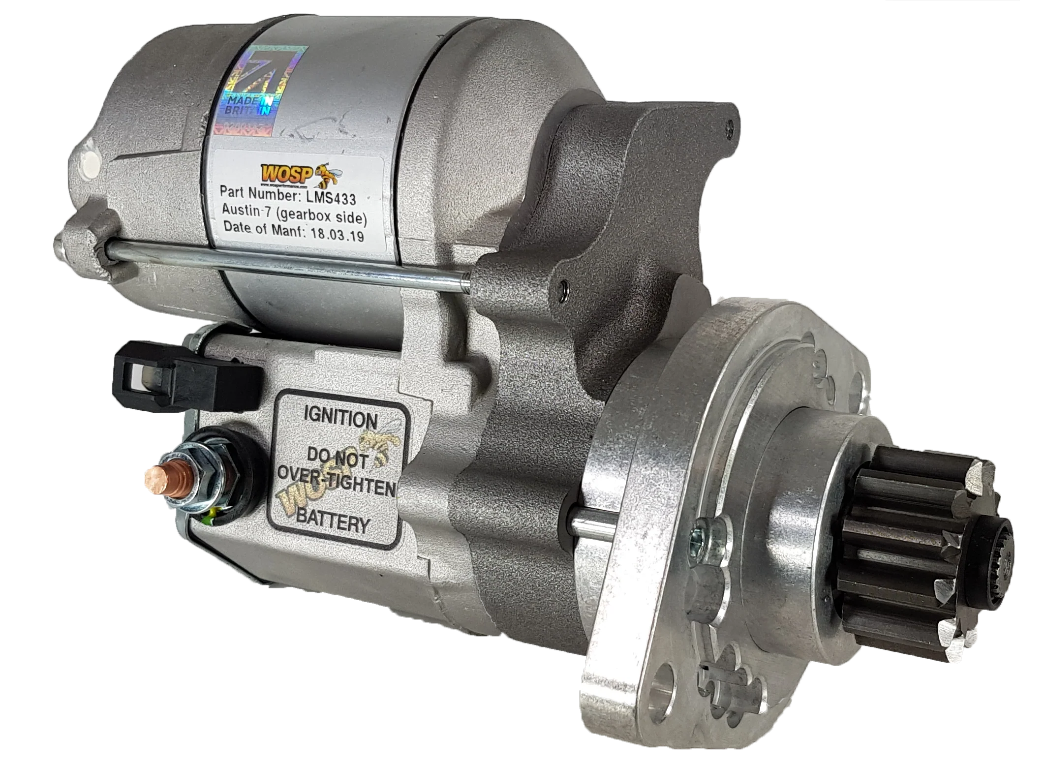 Wosp Austin 7 (Transmission Side) high torque starter motor (LMS433)