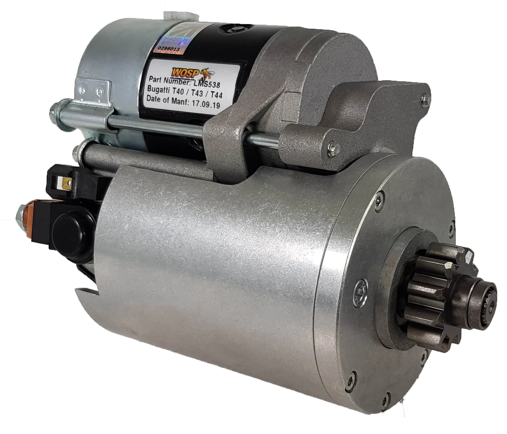 Wosp Bugatti T40 / T43 / T44 / T49 high torque starter motor (LMS538)