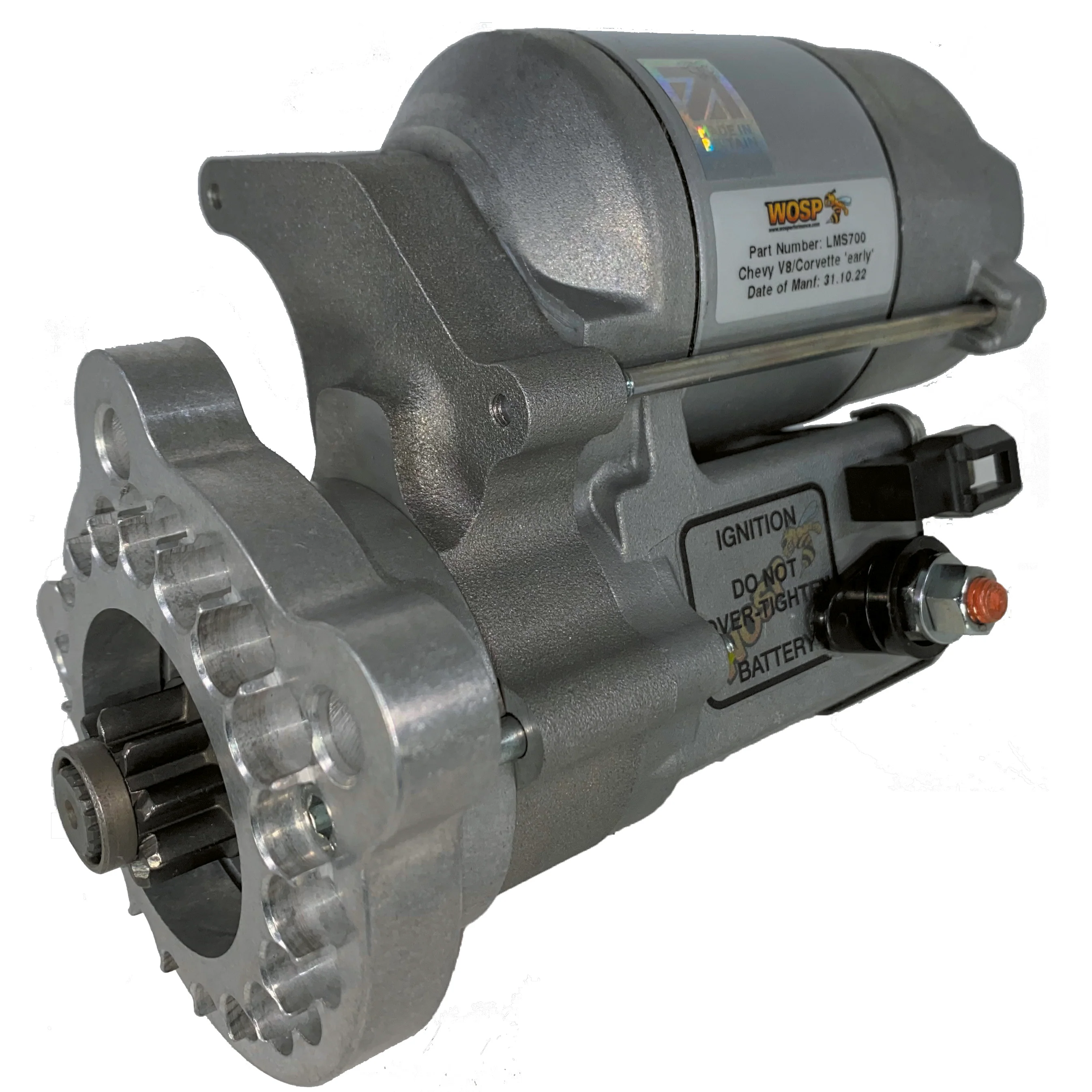 Wosp Chevrolet L6 & V8 'Various' high torque starter motor (LMS700)