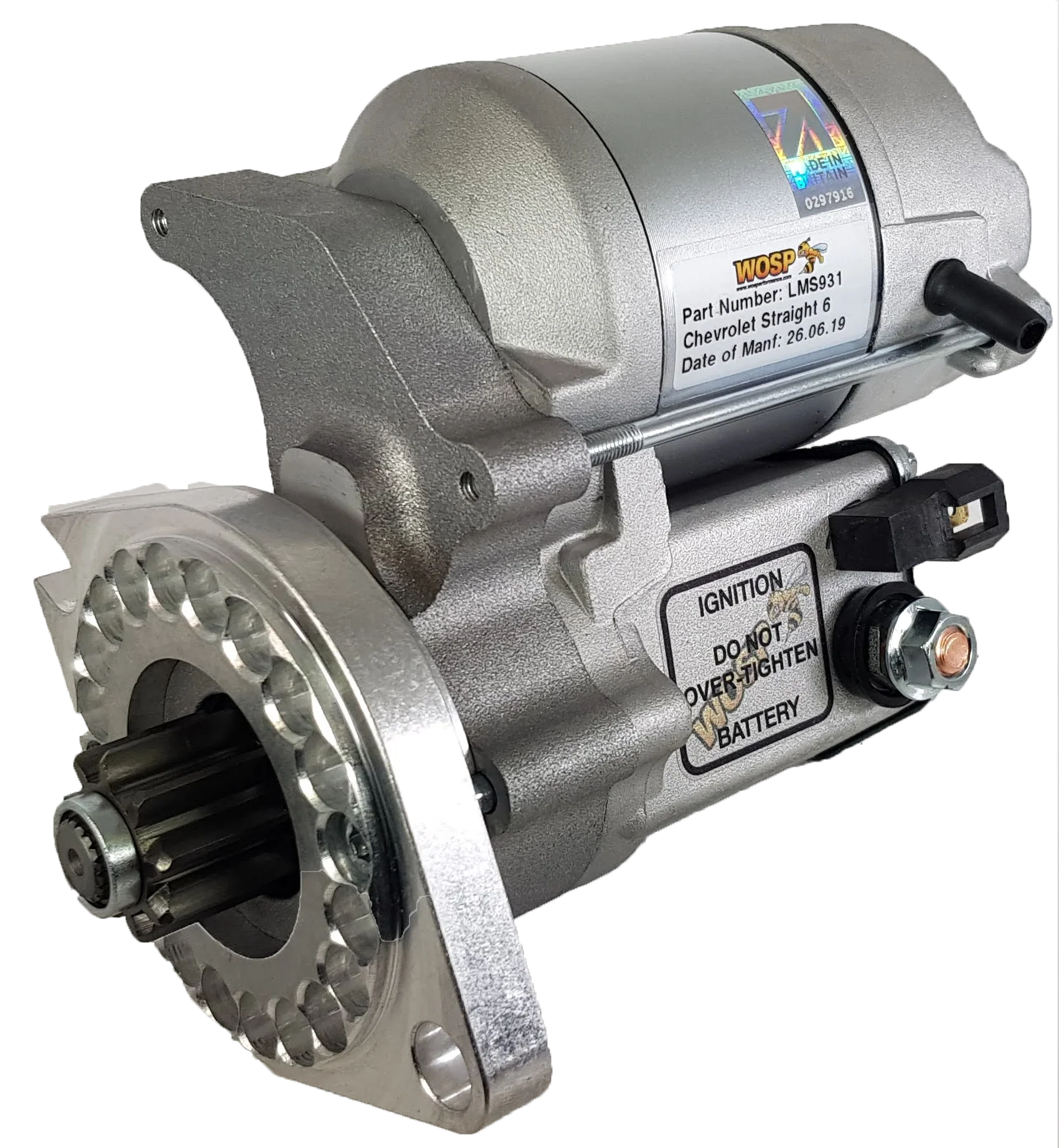 Wosp Chevrolet straight 6 'various' (139 tooth ring gear) high torque starter motor (LMS931)