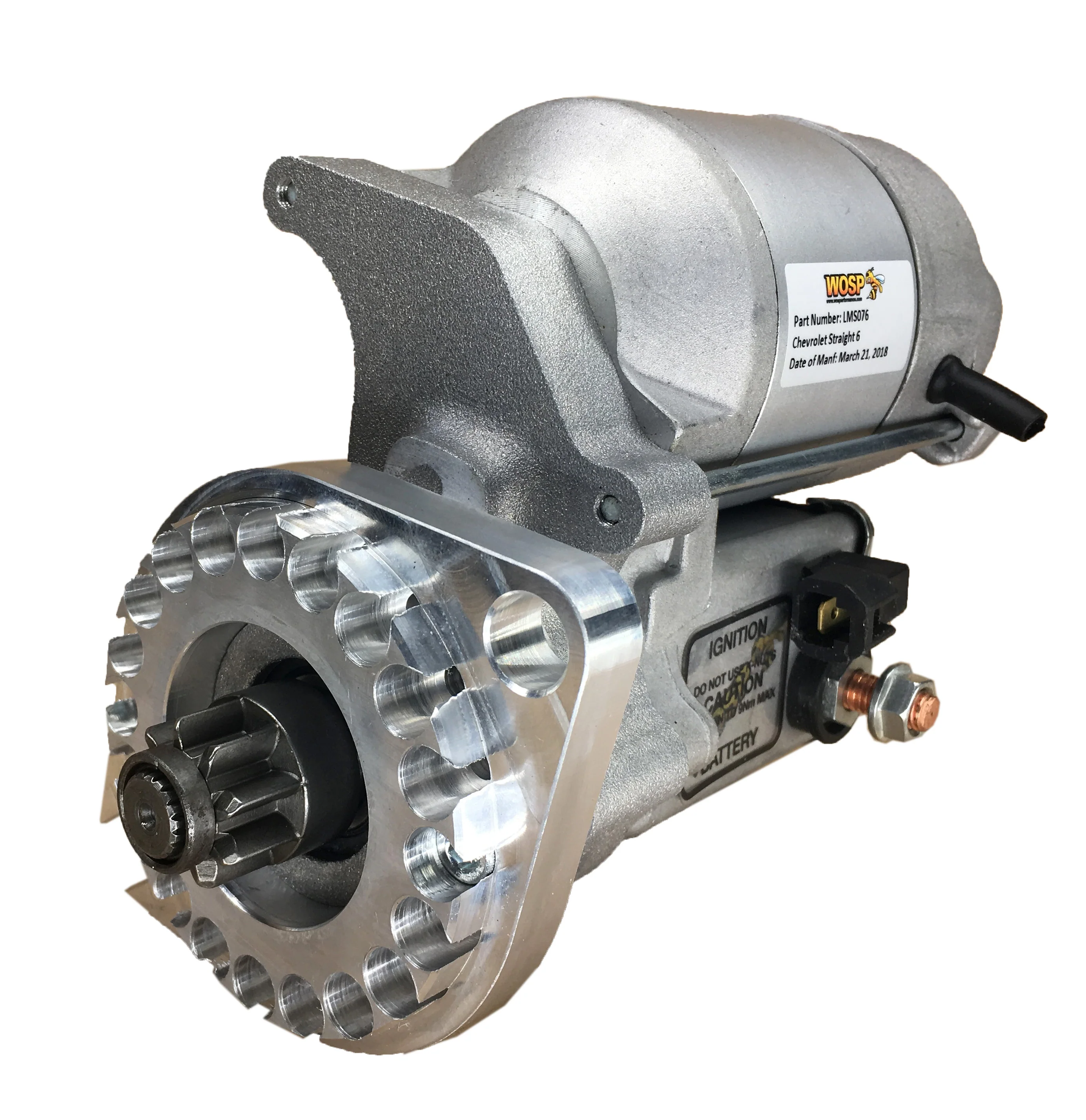 Wosp Chevrolet straight 6 'various' (168 tooth ring gear) high torque starter motor (LMS076)