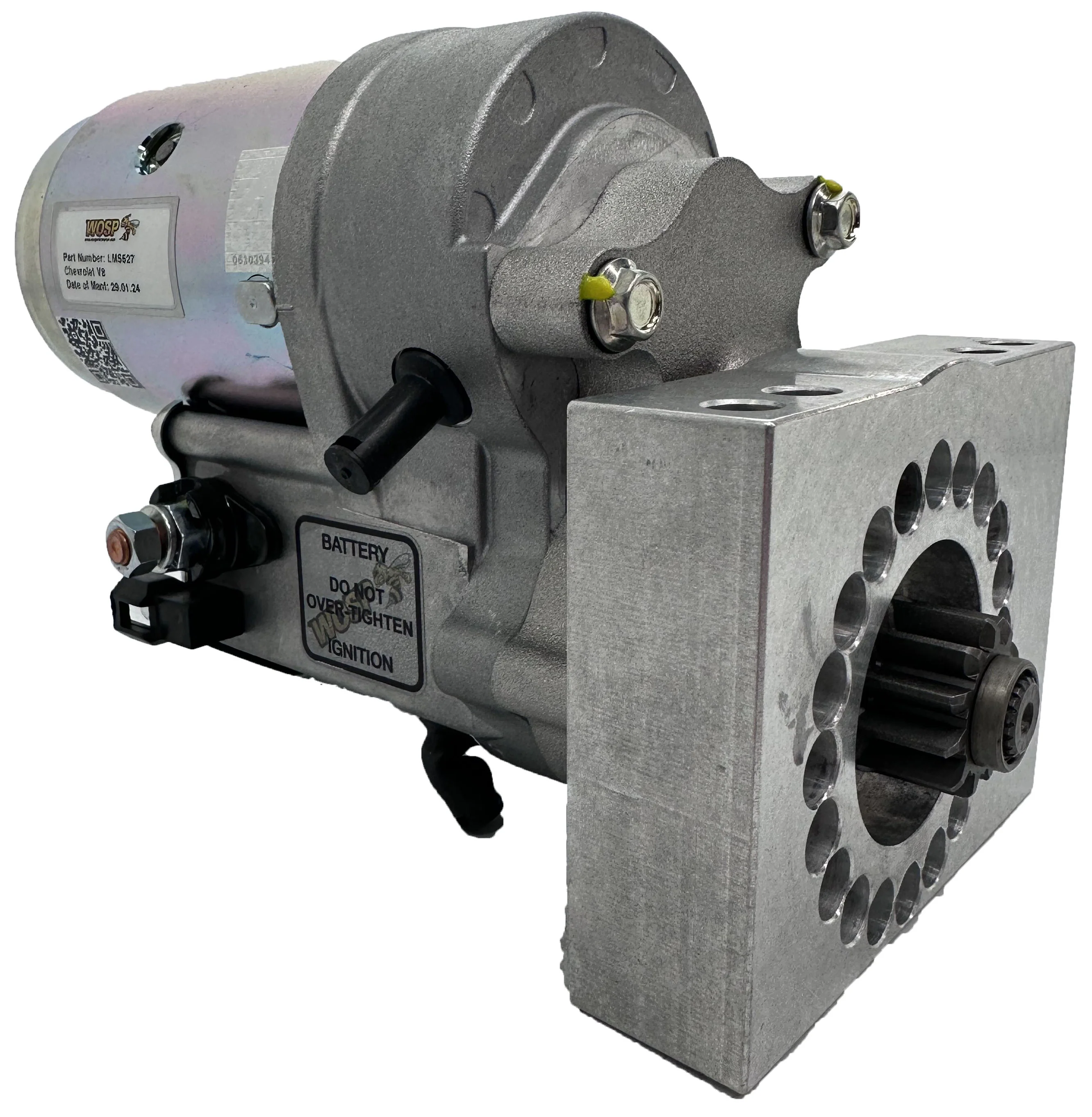 Wosp Chevrolet V8 parallel hole pad mount LH (motor underneath) 2.3kW super-duty starter motor (LMS527)