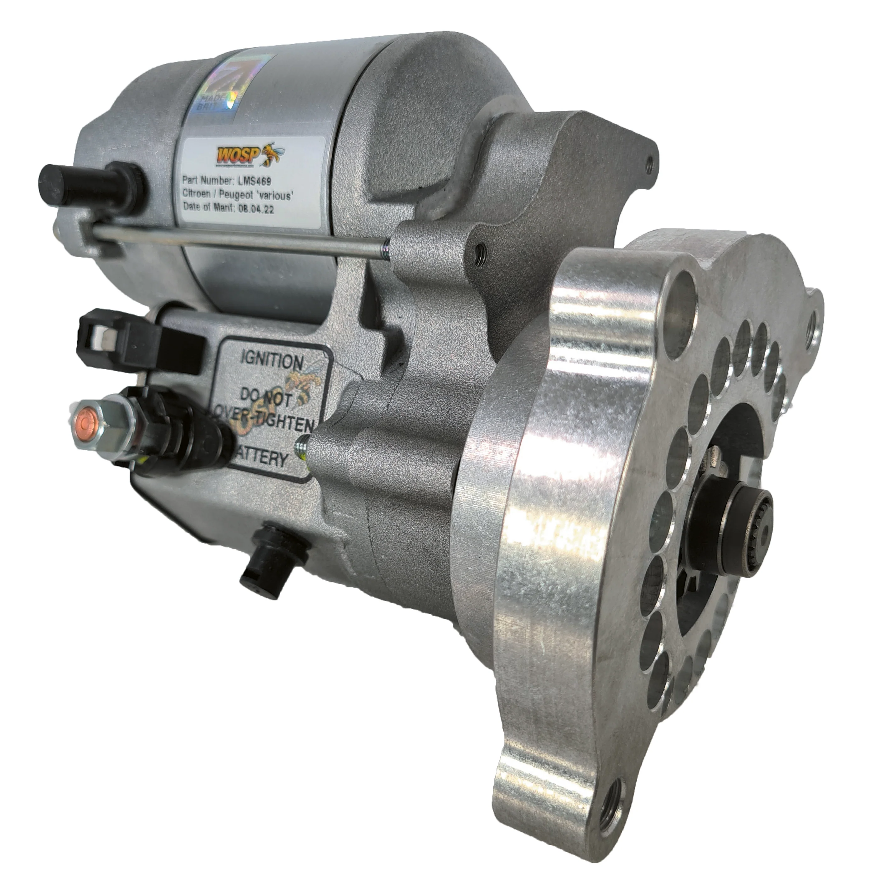 Wosp Citroen / Peugeot 'various' (LH / M10) high torque starter motor (LMS469)