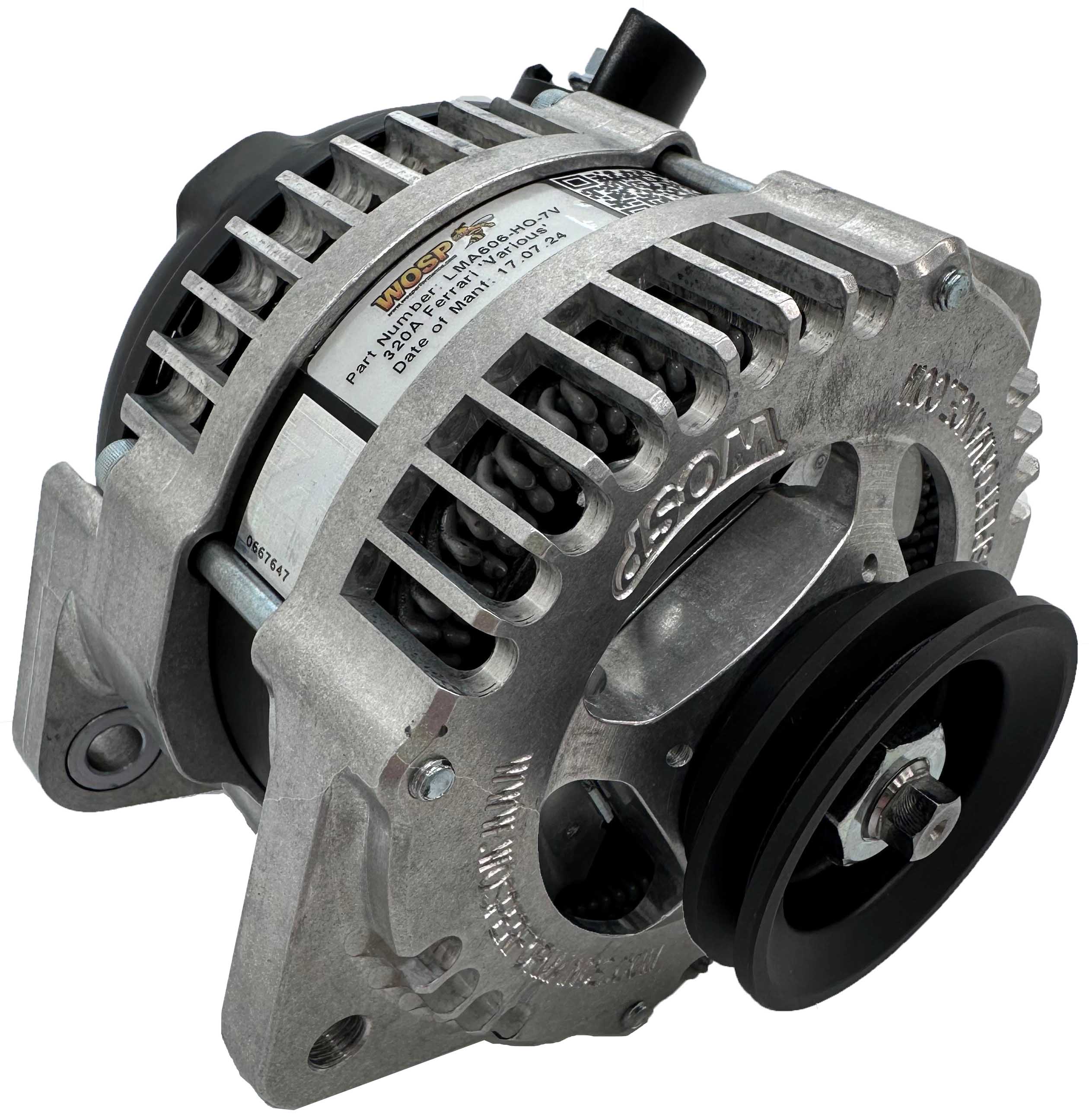 Wosp Ferrari 'Various' 175A Alternator (4-lug) (7mm V)