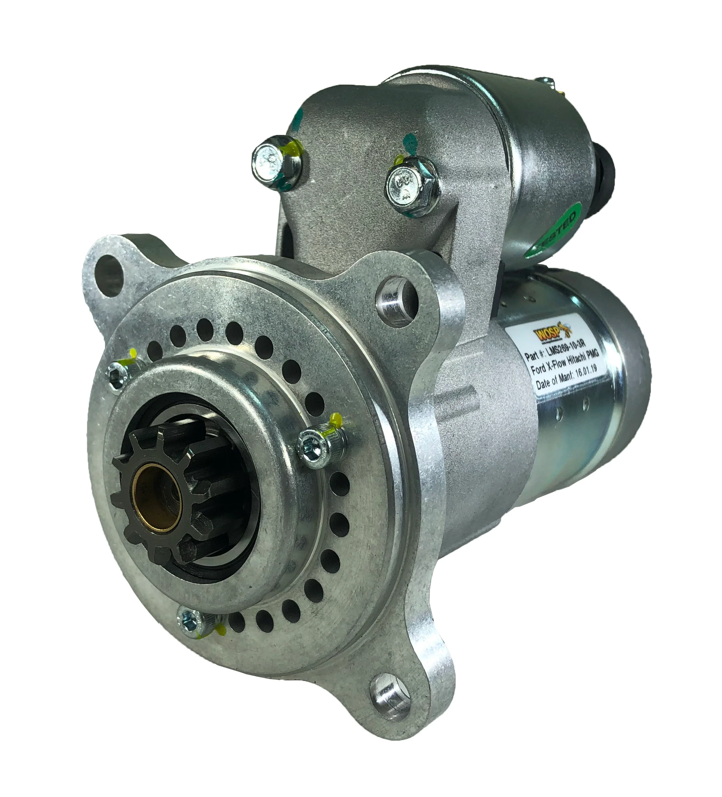 Wosp Ford  Crossflow / Kent / BDA (110 tooth ring gear) 10 tooth / 3 bolt slimline starter motor (LMS269-10-3)