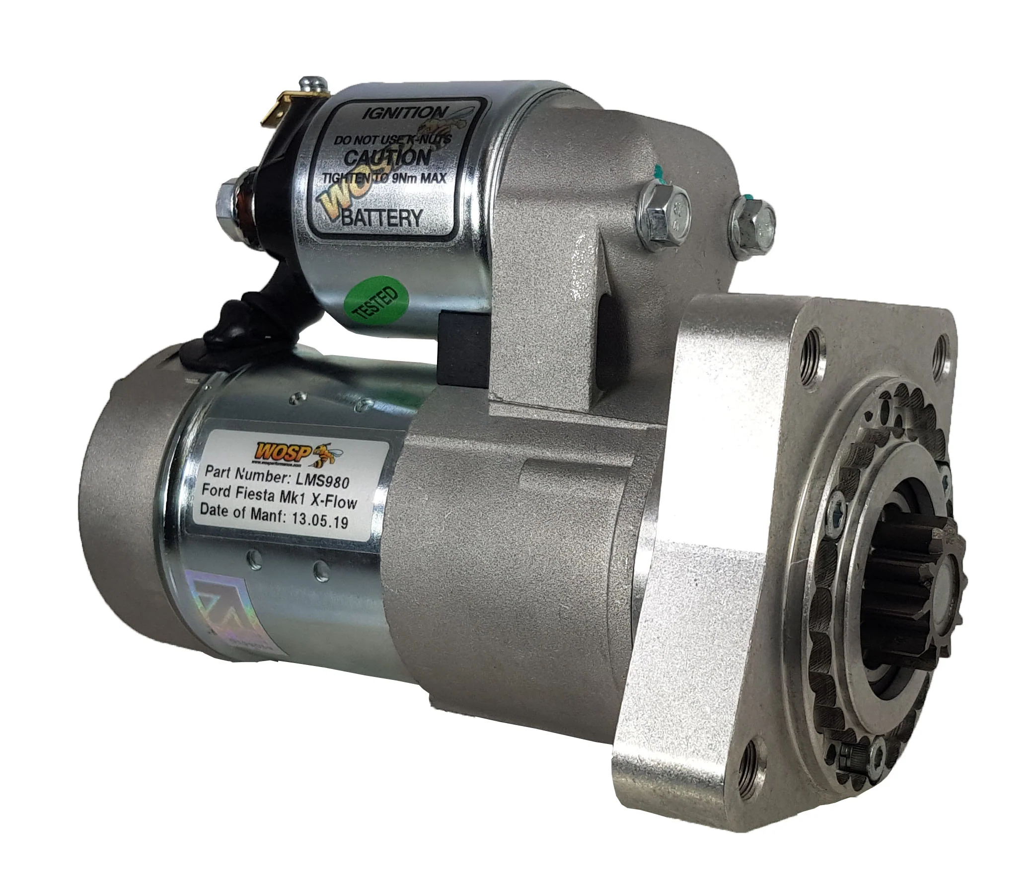 Wosp Ford Fiesta Mk1 X-Flow (135 tooth ring gear) slimline starter motor (LMS980)