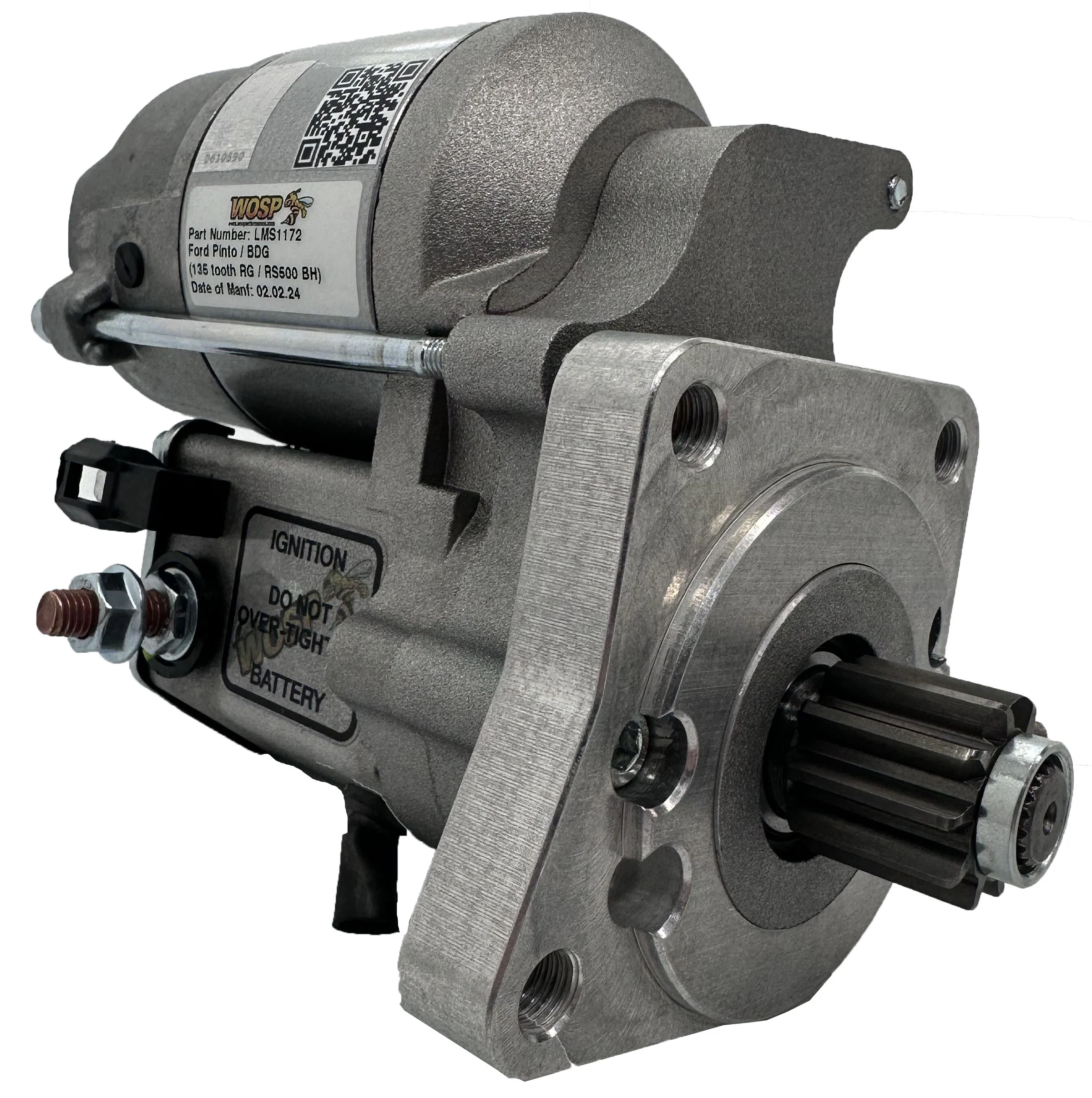 Wosp Ford Pinto / BDG (135 tooth ring gear / RS500 bell housing) high torque starter motor (LMS1172)