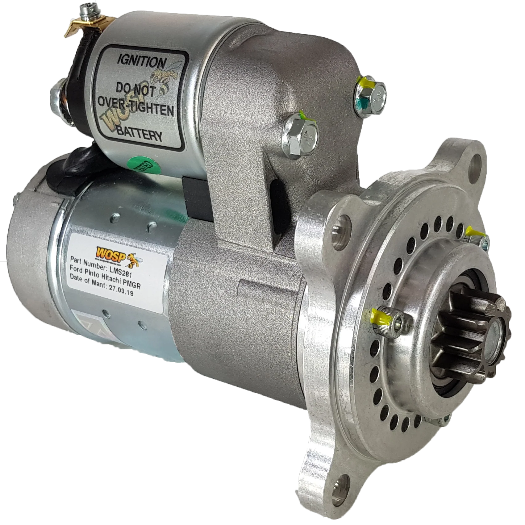 Wosp Ford Pinto (Standard 135 tooth ring gear) engine 'slimline' high torque starter motor (LMS281)