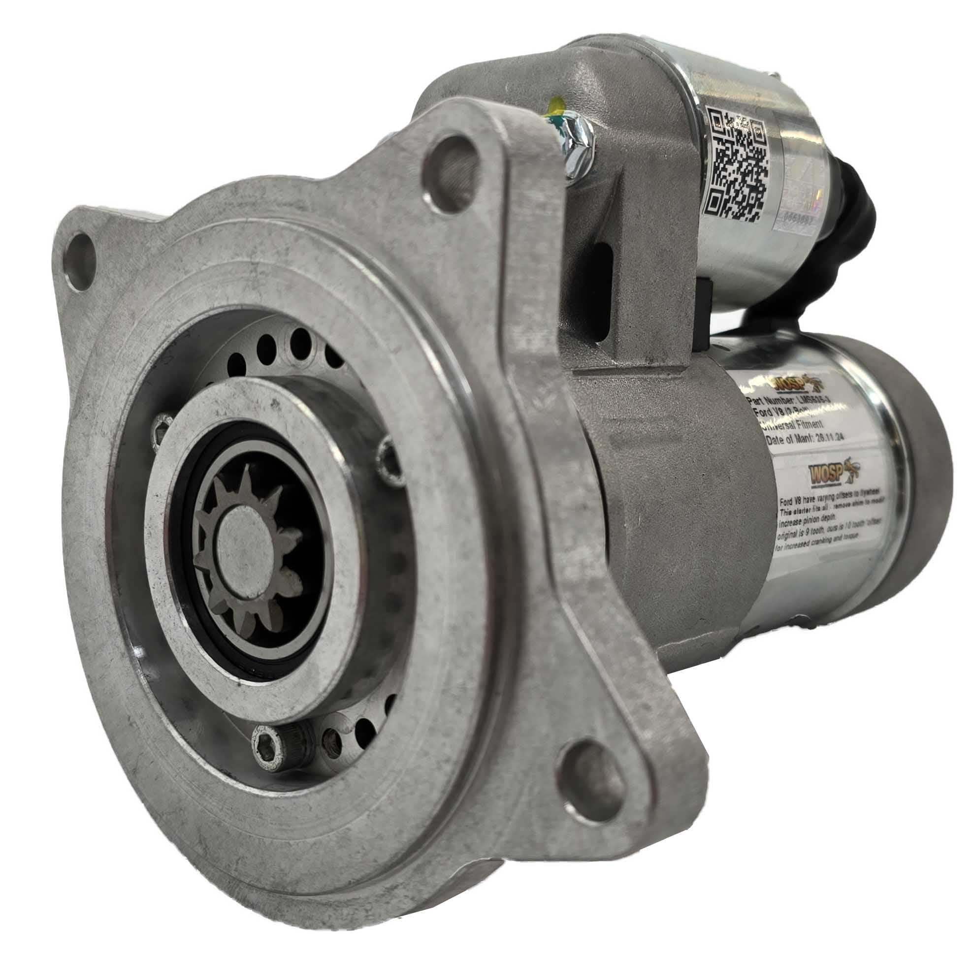 Wosp Ford V8 (3-bolt) 'universal fitment' slimline starter motor (LMS535-3)
