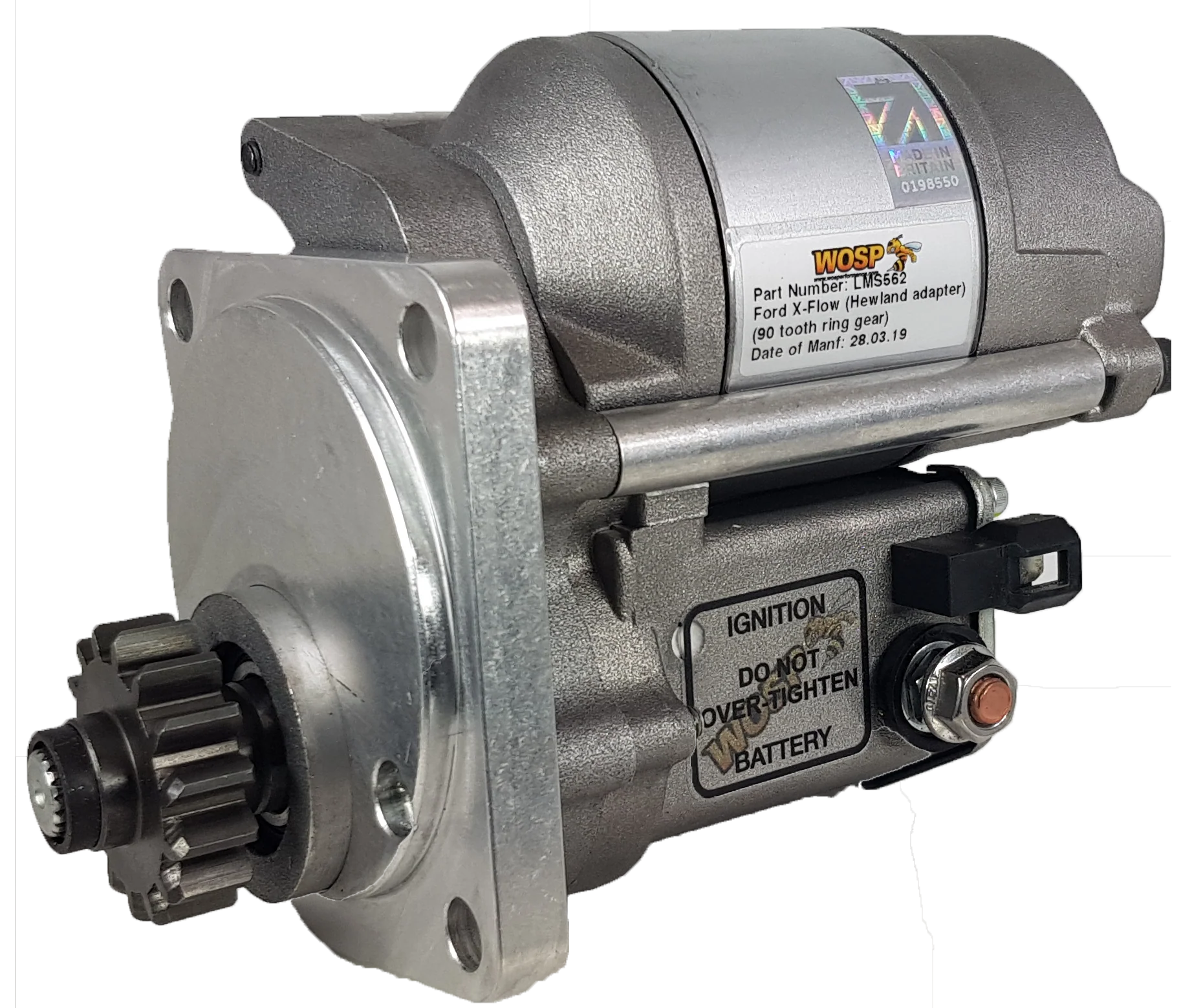 Wosp Ford X-Flow (90 tooth ring gear) high torque starter motor (LMS562)
